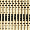 Luce Lote de 2 manteles individuales de bambú - 45 x 30 cm - Rayas de colores