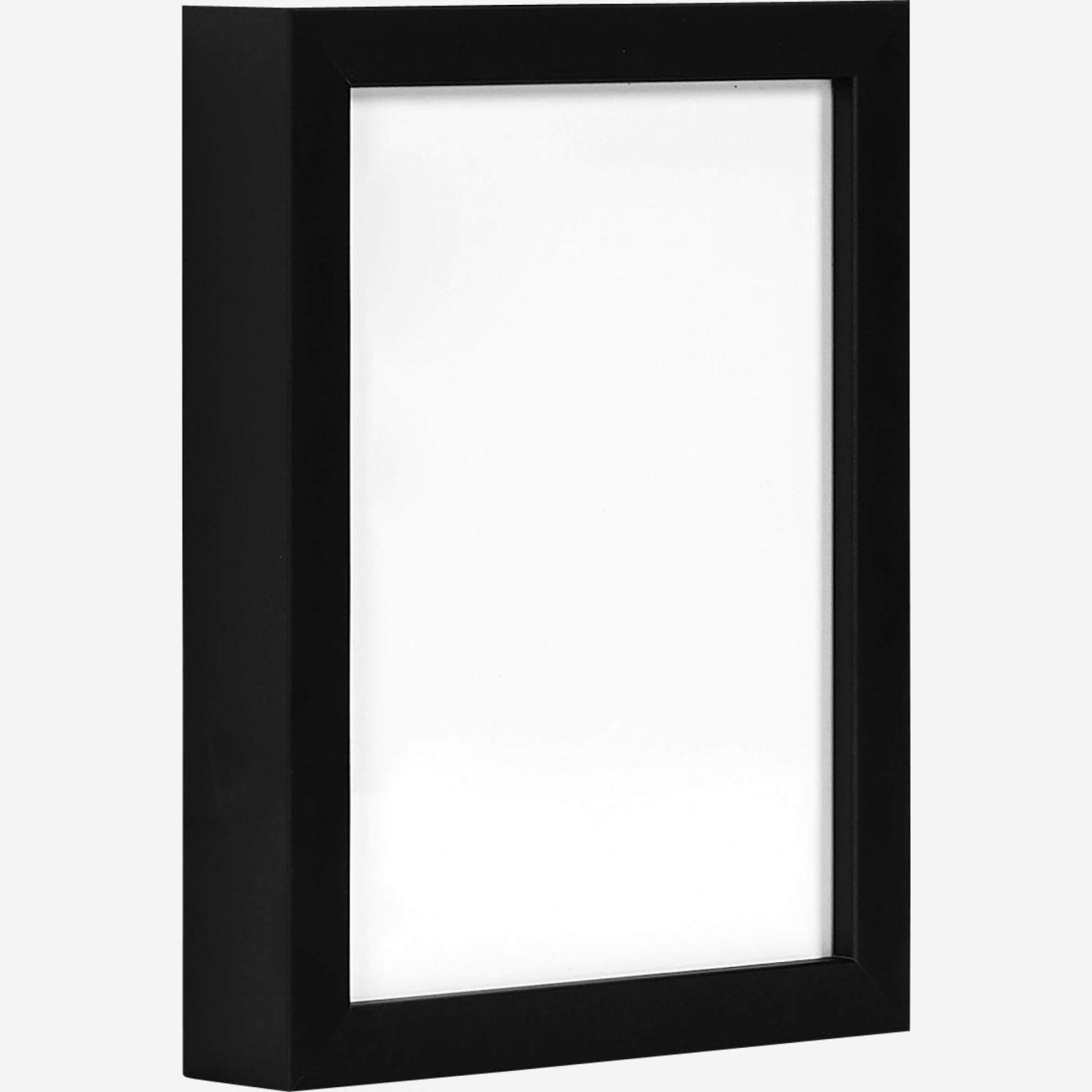 Marco para pared de madera - 18 x 24 cm - Negro