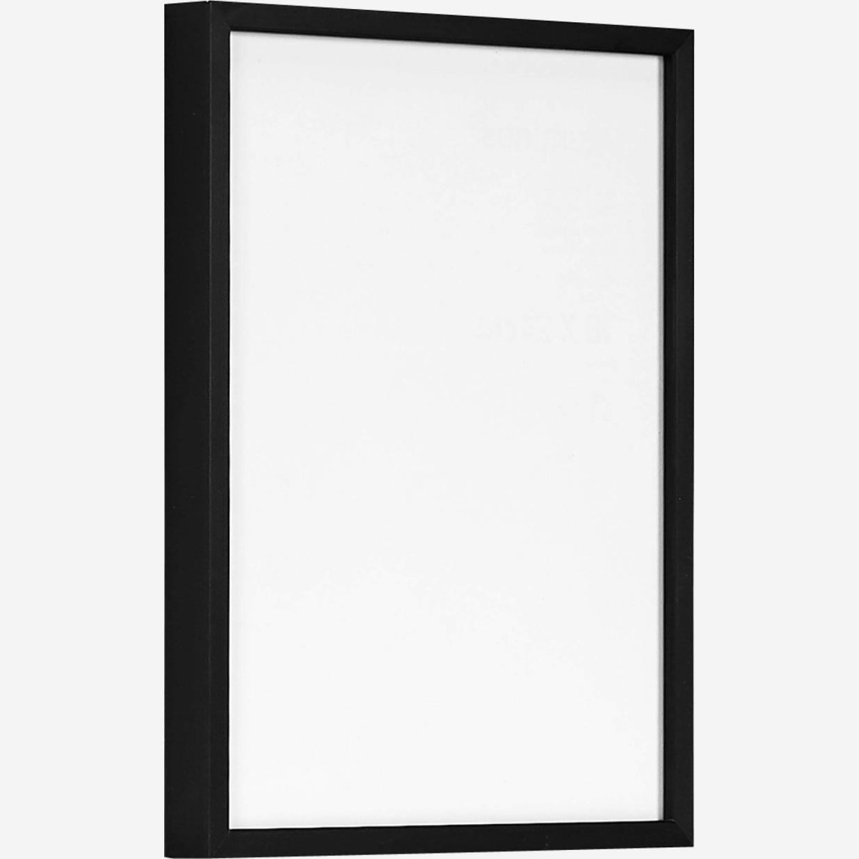 Cornice da parete in alluminio - 18 x 24 cm - Nero