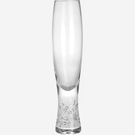 Set of 4 glass champagne flutes