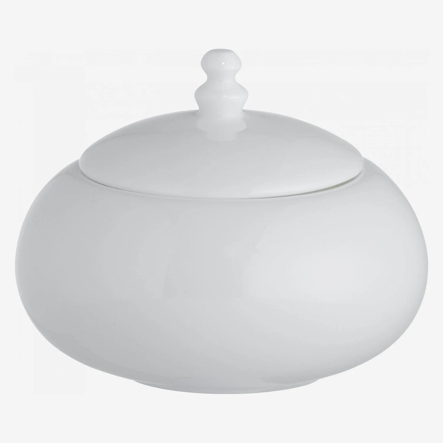Porcelain sugar bowl - White - 1