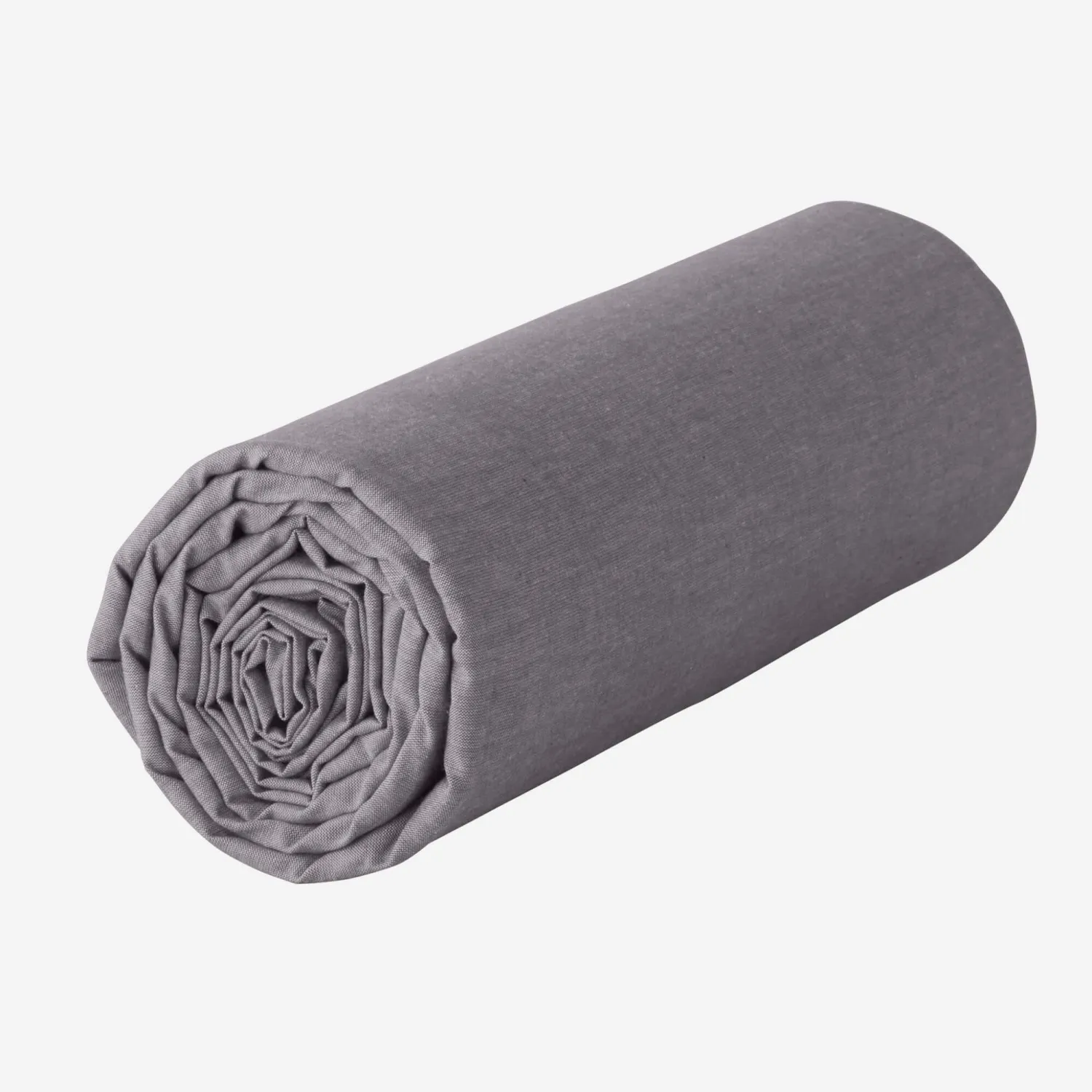 Drap housse en coton égyptien - 160 x 200 cm - Gris