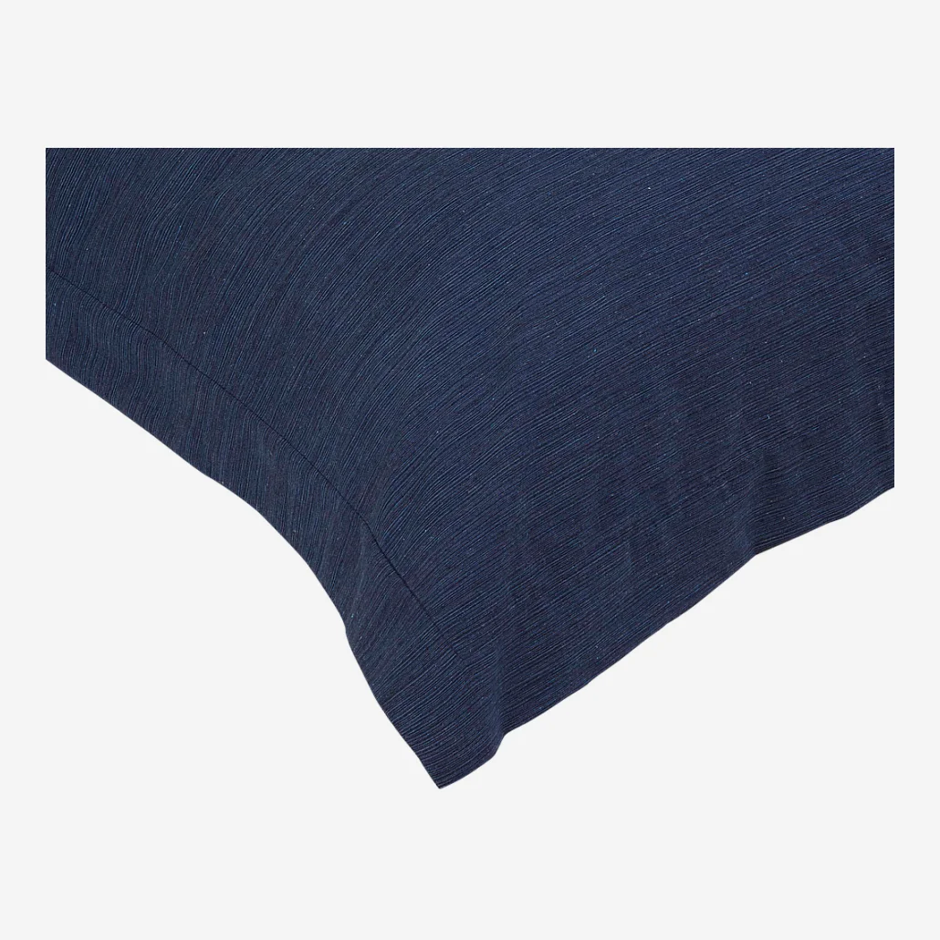 Taie d'oreiller en coton - 65 x 65 cm - Bleu nuit - 4
