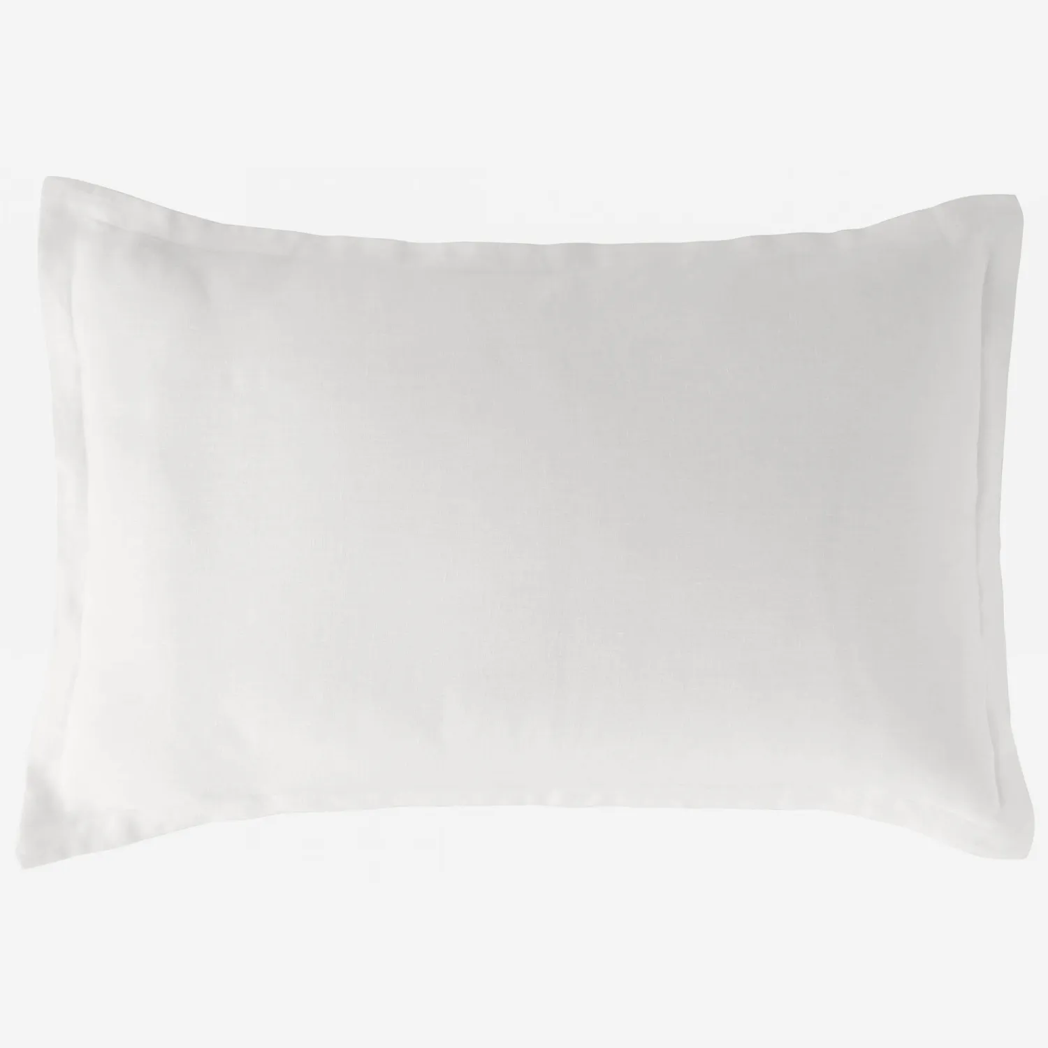 Taie d'oreiller en lin - 50 x 80 cm - Blanc