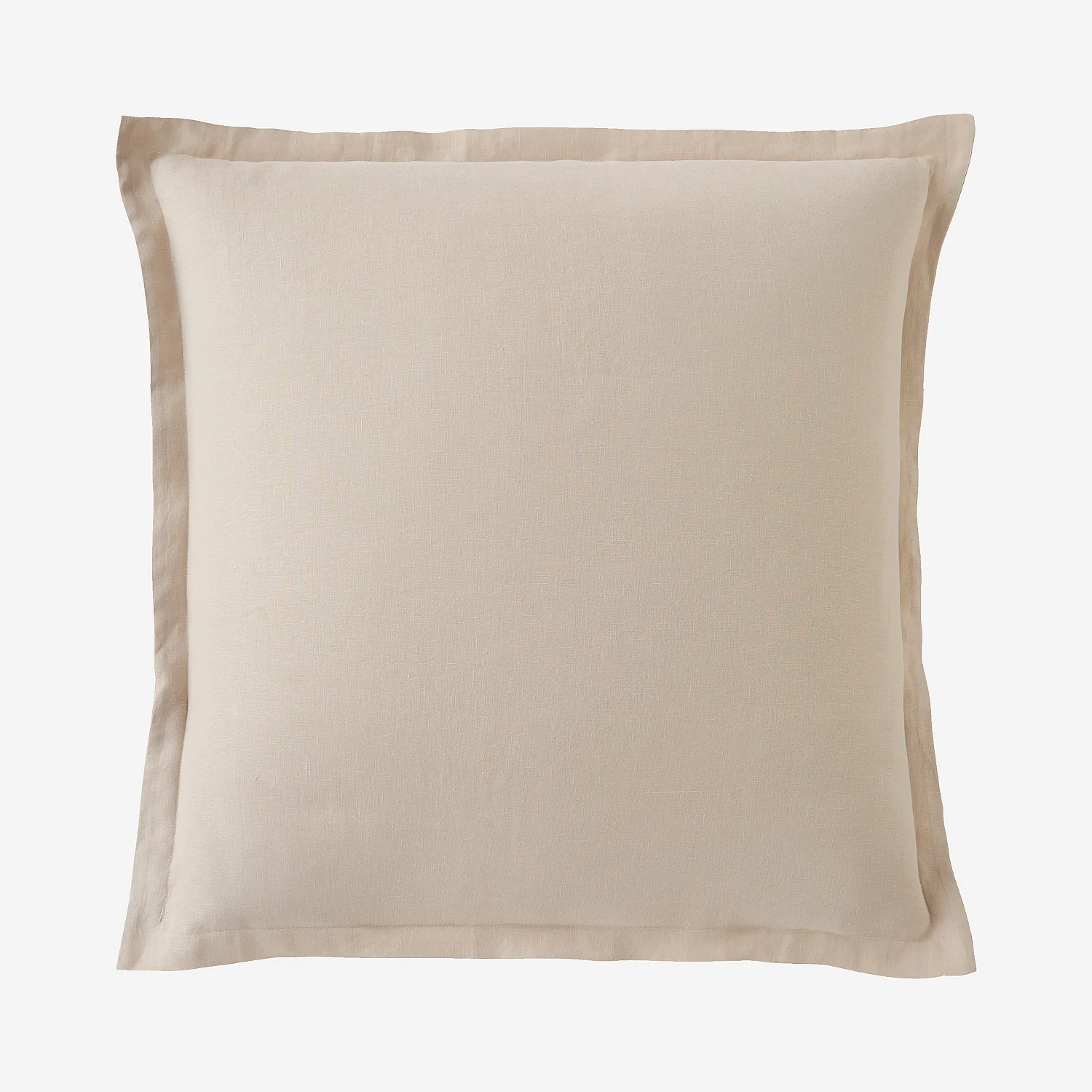Taie d'oreiller en lin - 65 x 65 cm - Beige - 2