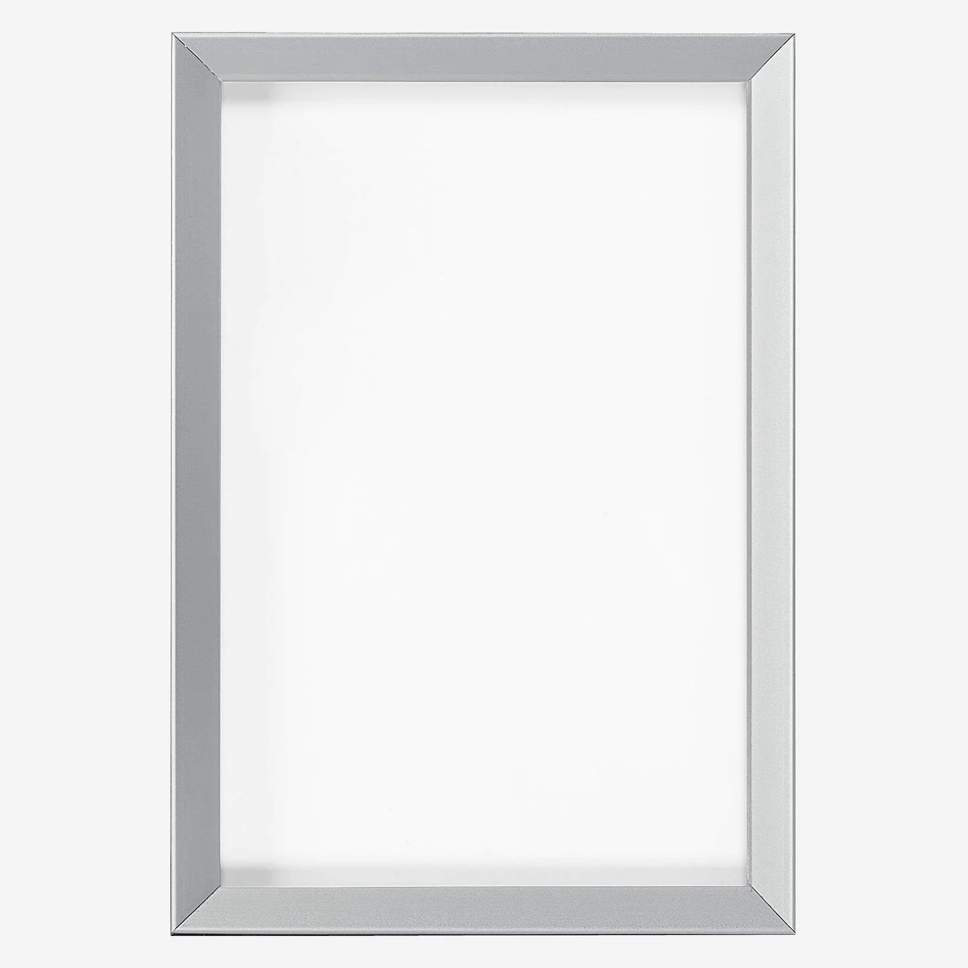 Bilderrahmen zum Hinstellen aus Aluminium - 10 x 15 cm - Silberfarben - 1