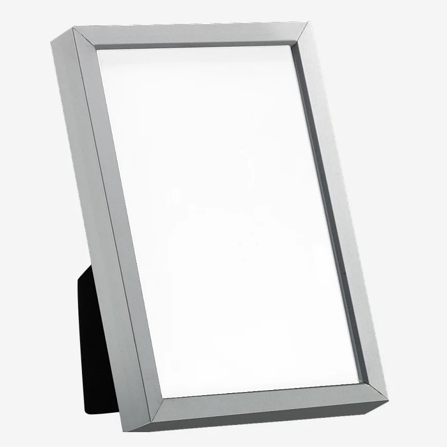 Stående aluminiumsramme - 13 x 18 cm - Sølv - 1