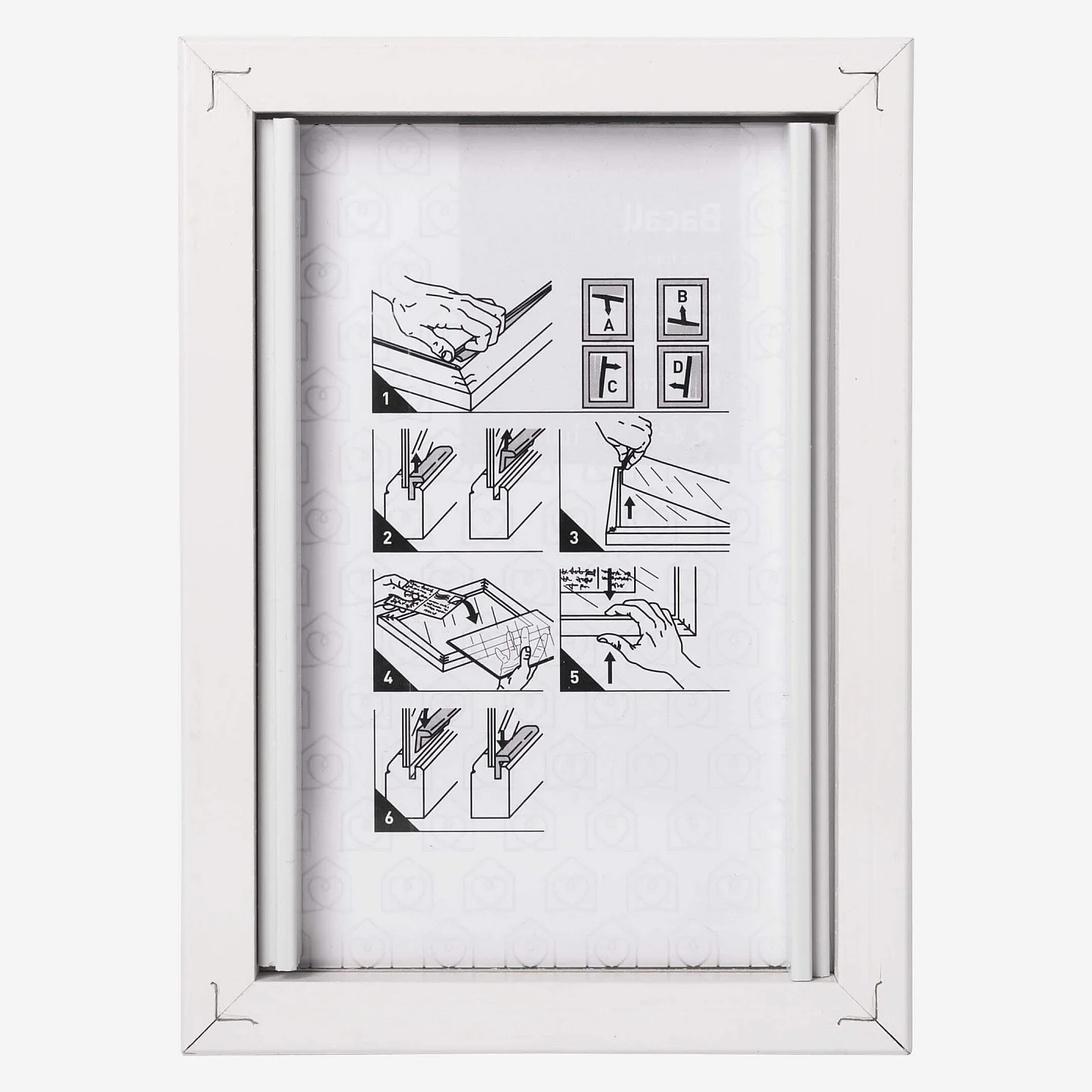 Cadre à poser en bois - 10 x 15 cm - Blanc - 3