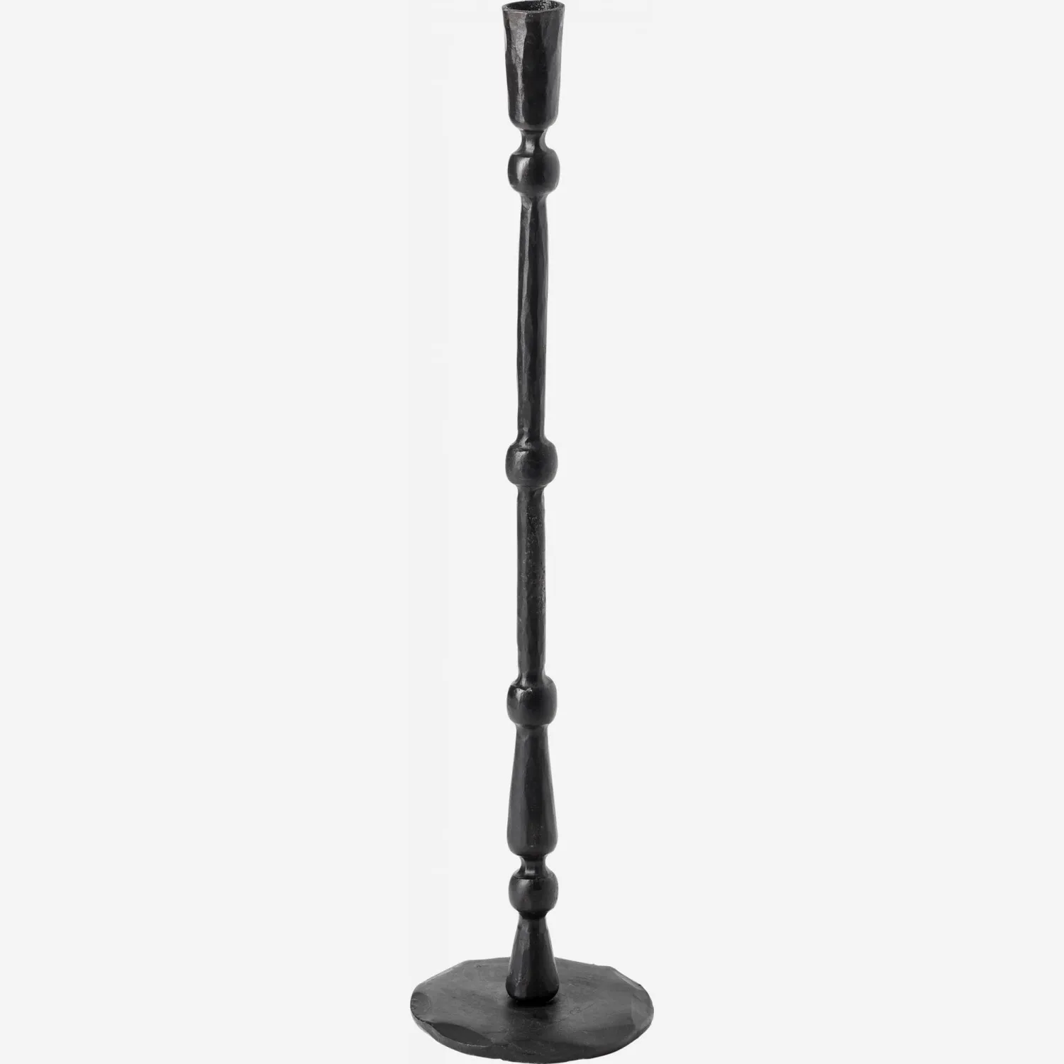 Kerzenständer aus Metall - 49 cm - Schwarz