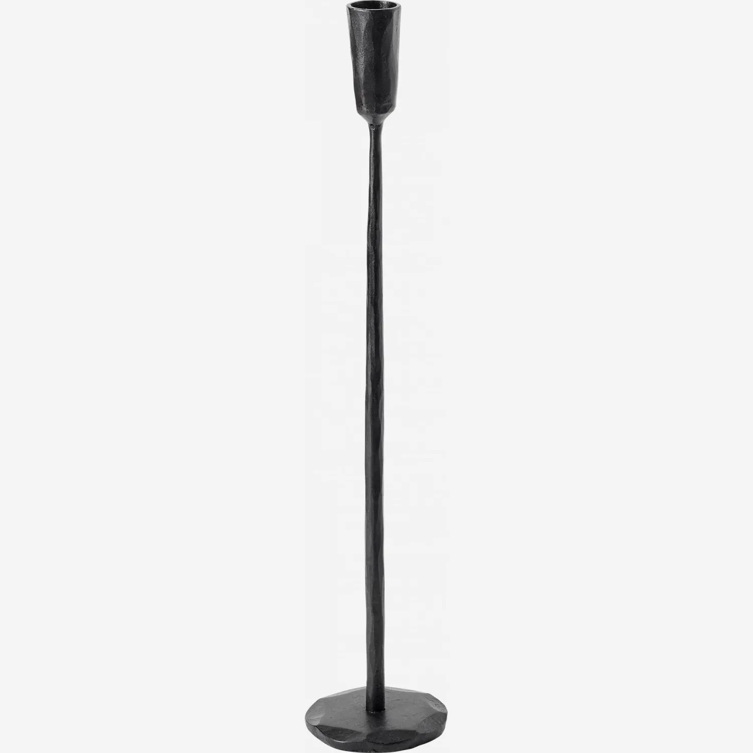 Bougeoir en métal - 29 cm - Noir