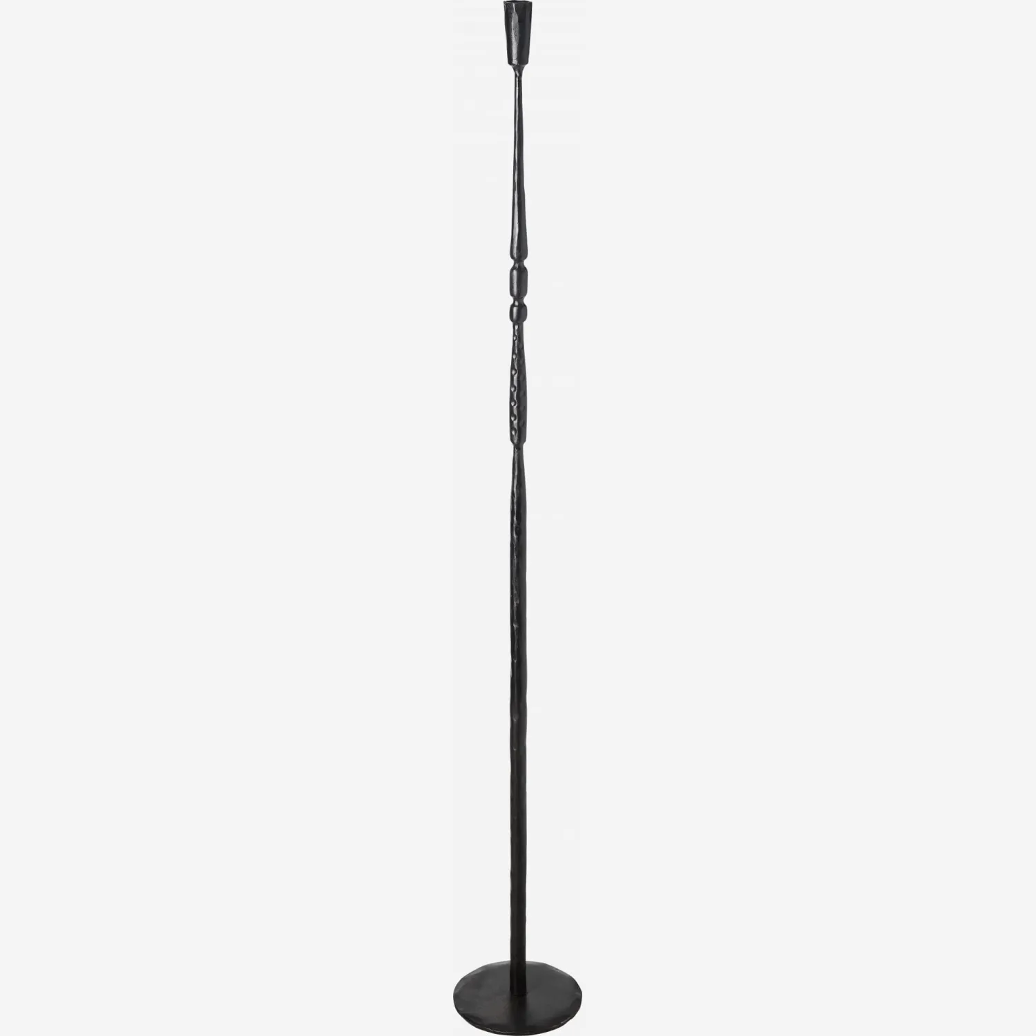 Bougeoir en métal - 116 cm - Noir