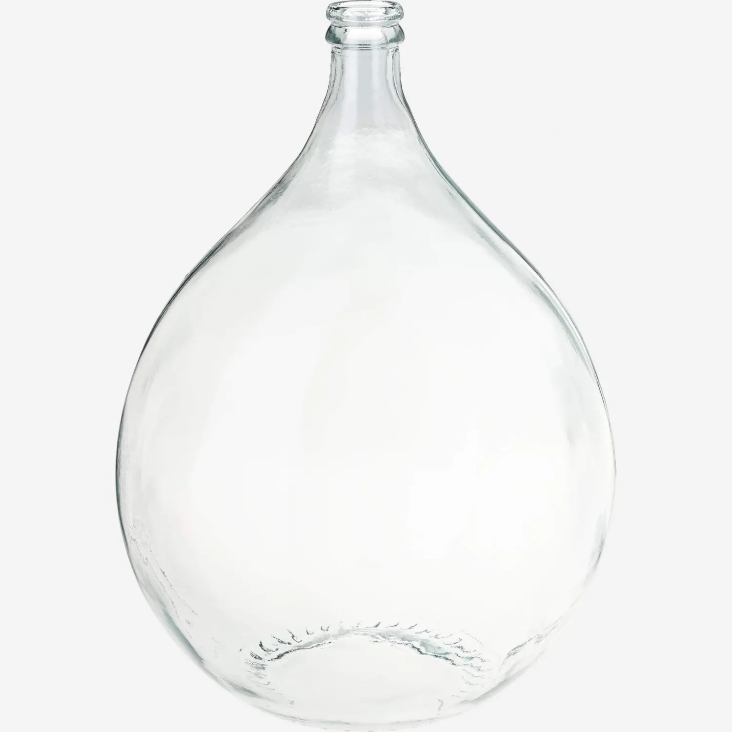 Vase en verre recyclé - 40 x 56 cm - Transparent