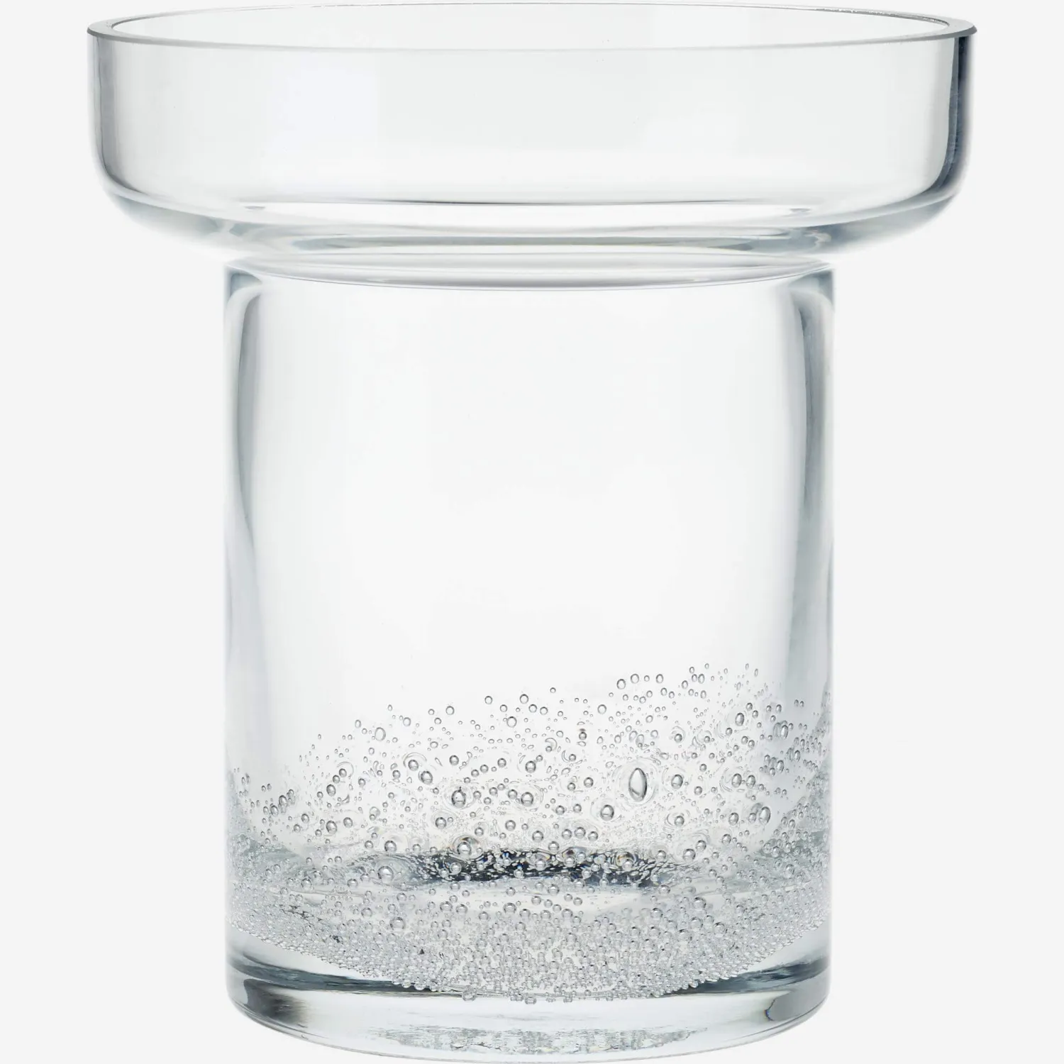 Vaso con sfere in vetro soffiato - 18 x 20 cm - Trasparente