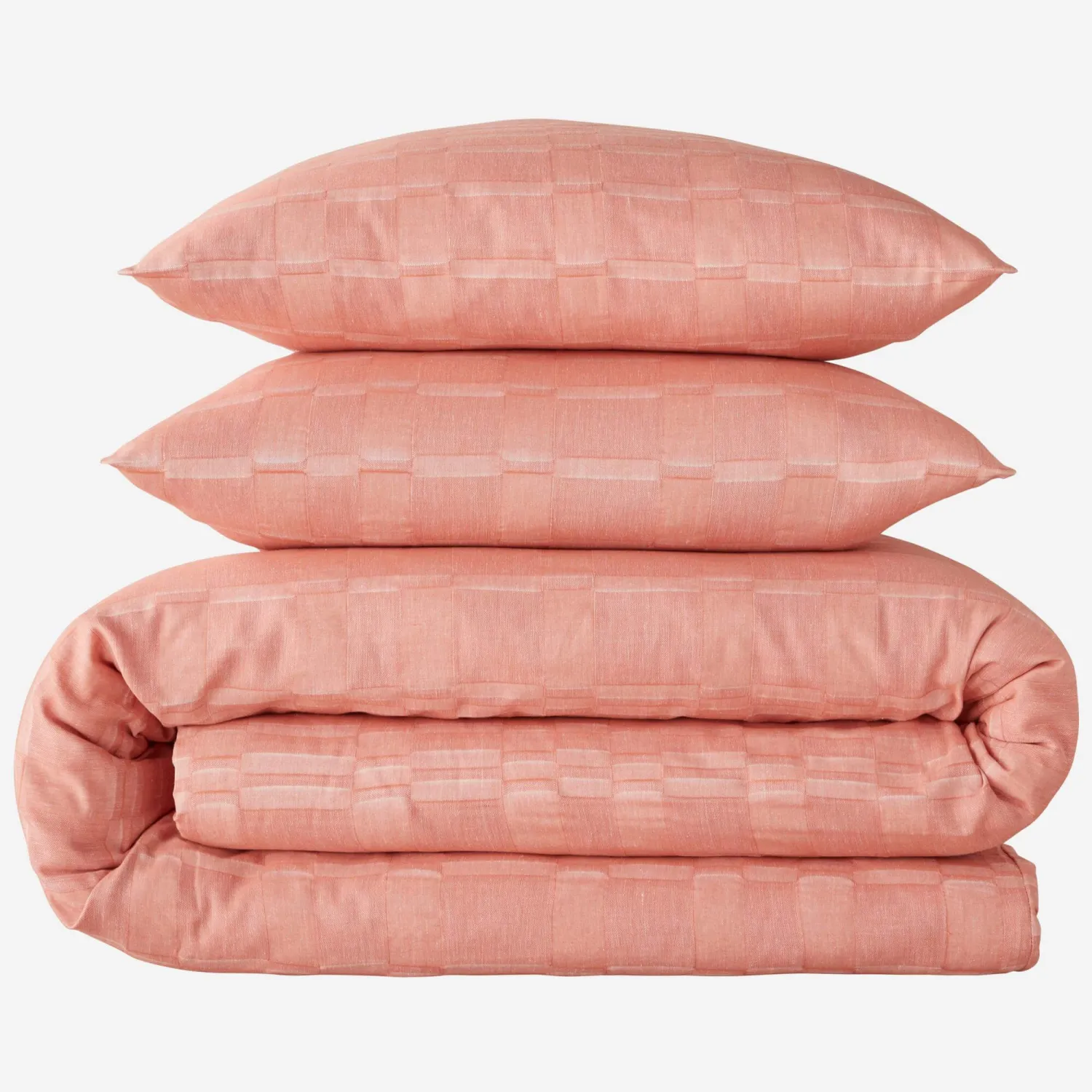 Parure de lit en gaze de coton - 240 x 260 cm - Rose
