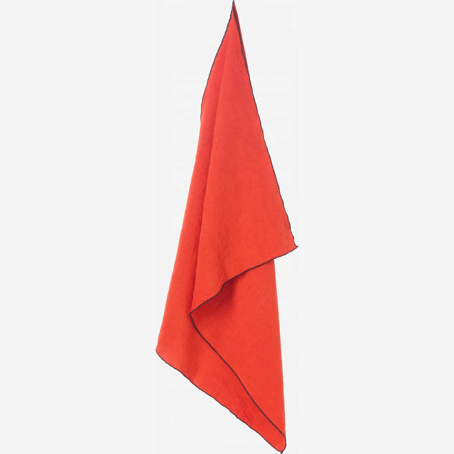 Torchon en lin - 50 x 70 cm - Terracotta