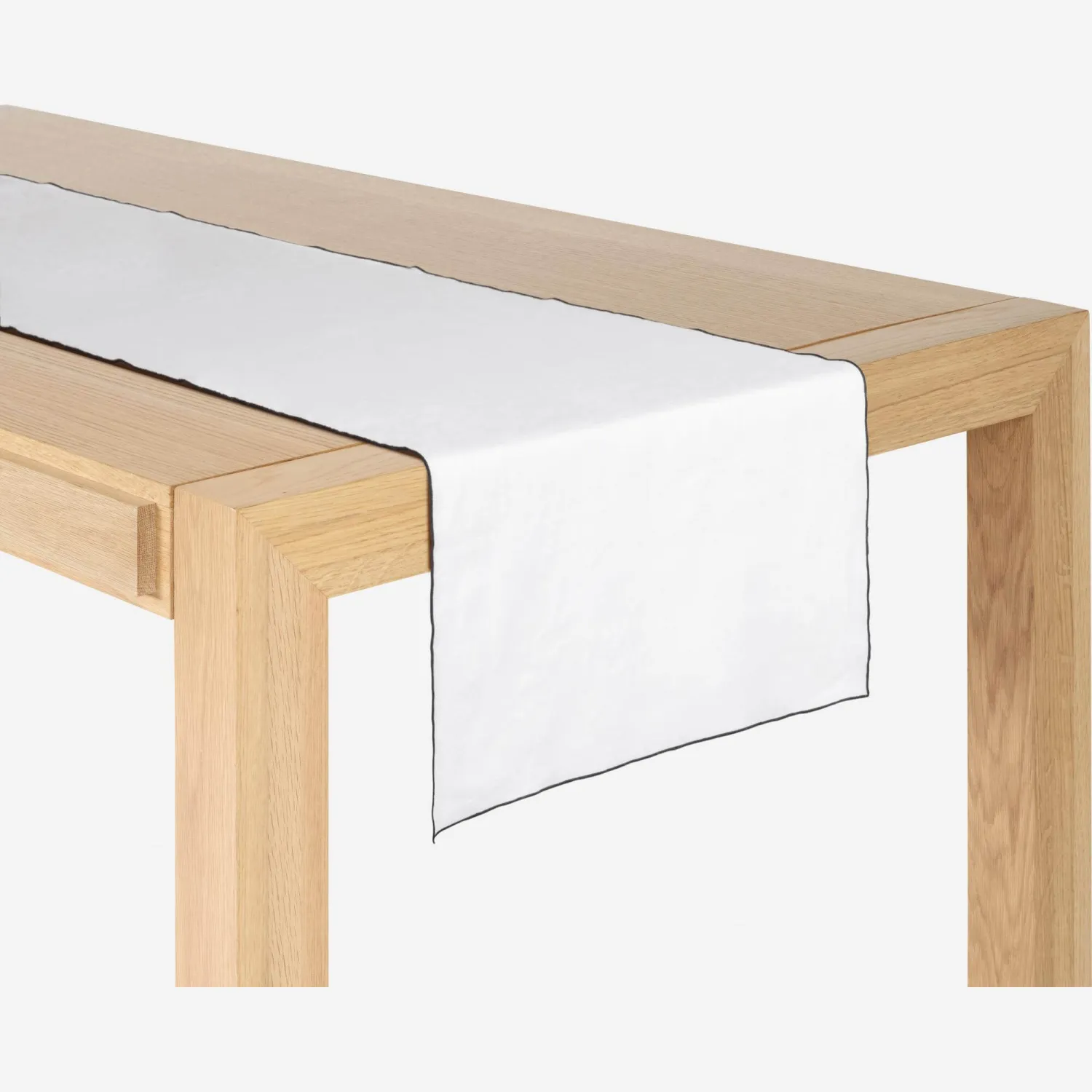 Tischläufer aus Leinen - 40 x 150 cm - Weiß