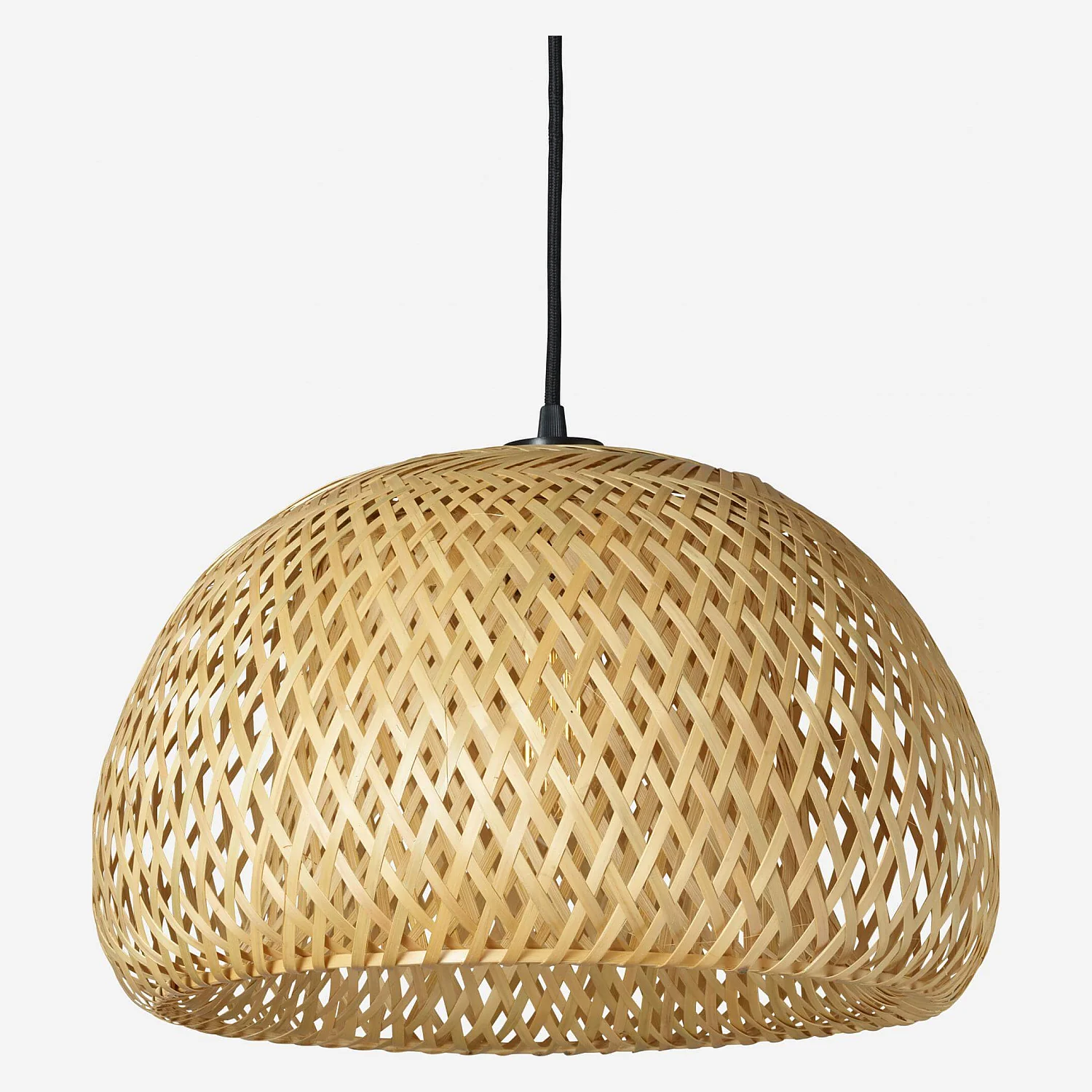 Abat-jour pour suspension en bambou - 40 cm - Naturel - 1