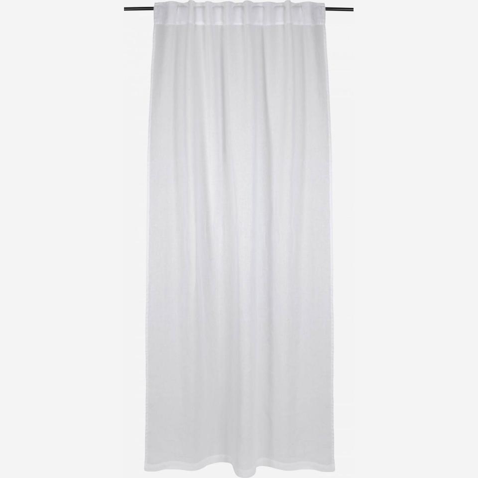 Set 2 cortinas de lino - 140 x 260 cm - Blanco