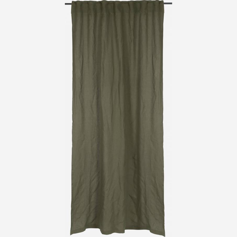 Set of 2 linen curtains - 140 x 260 cm - Khaki