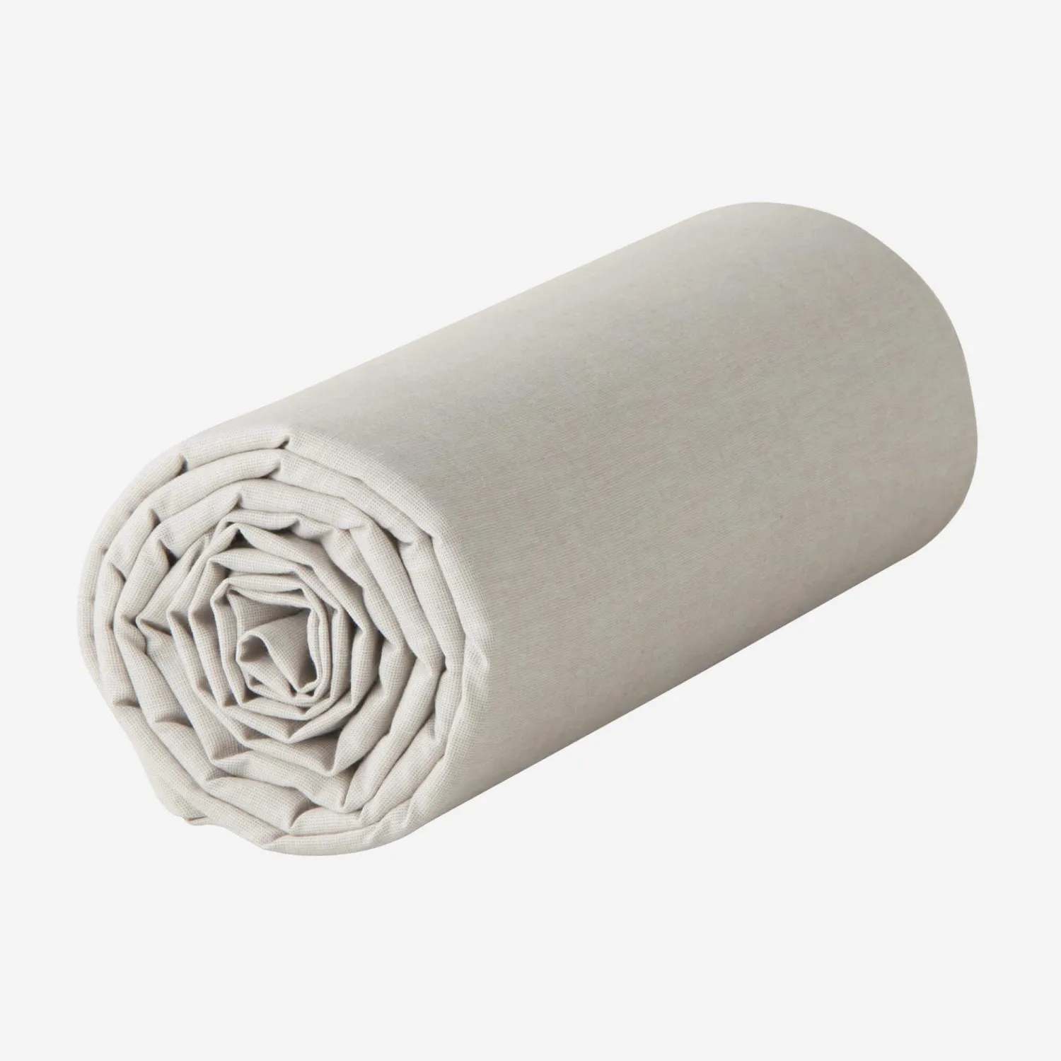 Spannbettlaken aus Baumwolle - 90 x 200 cm - Beige