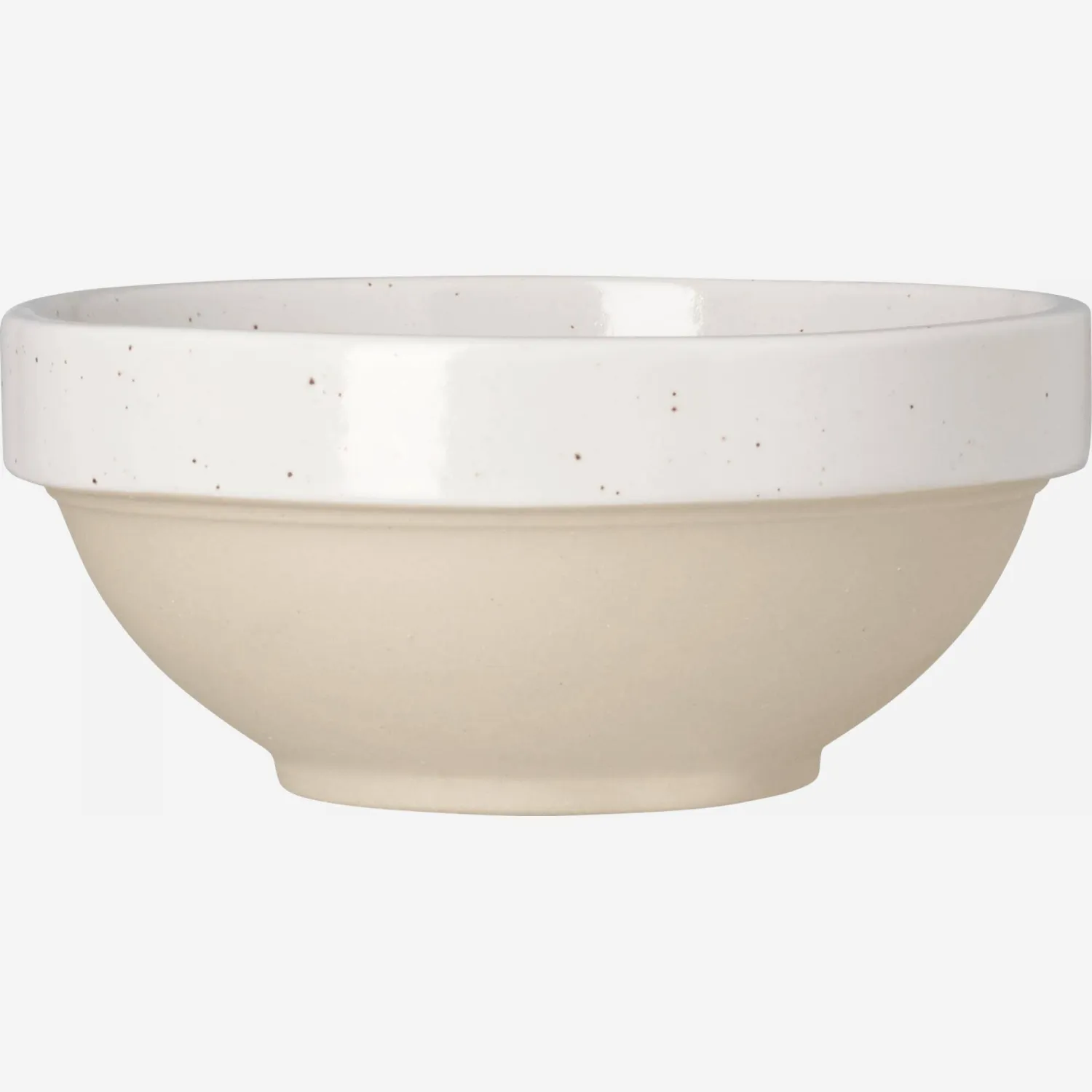 Saladier en grès - 12 cm - Crème