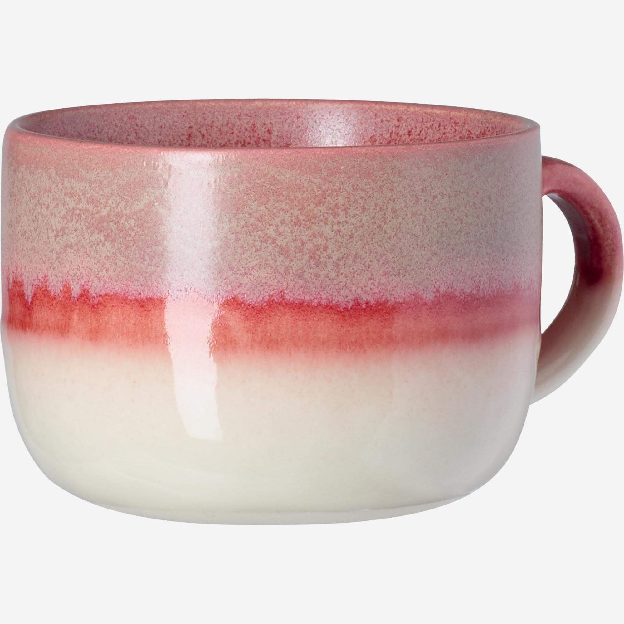 Mug en grès - 350 ml - Rouge