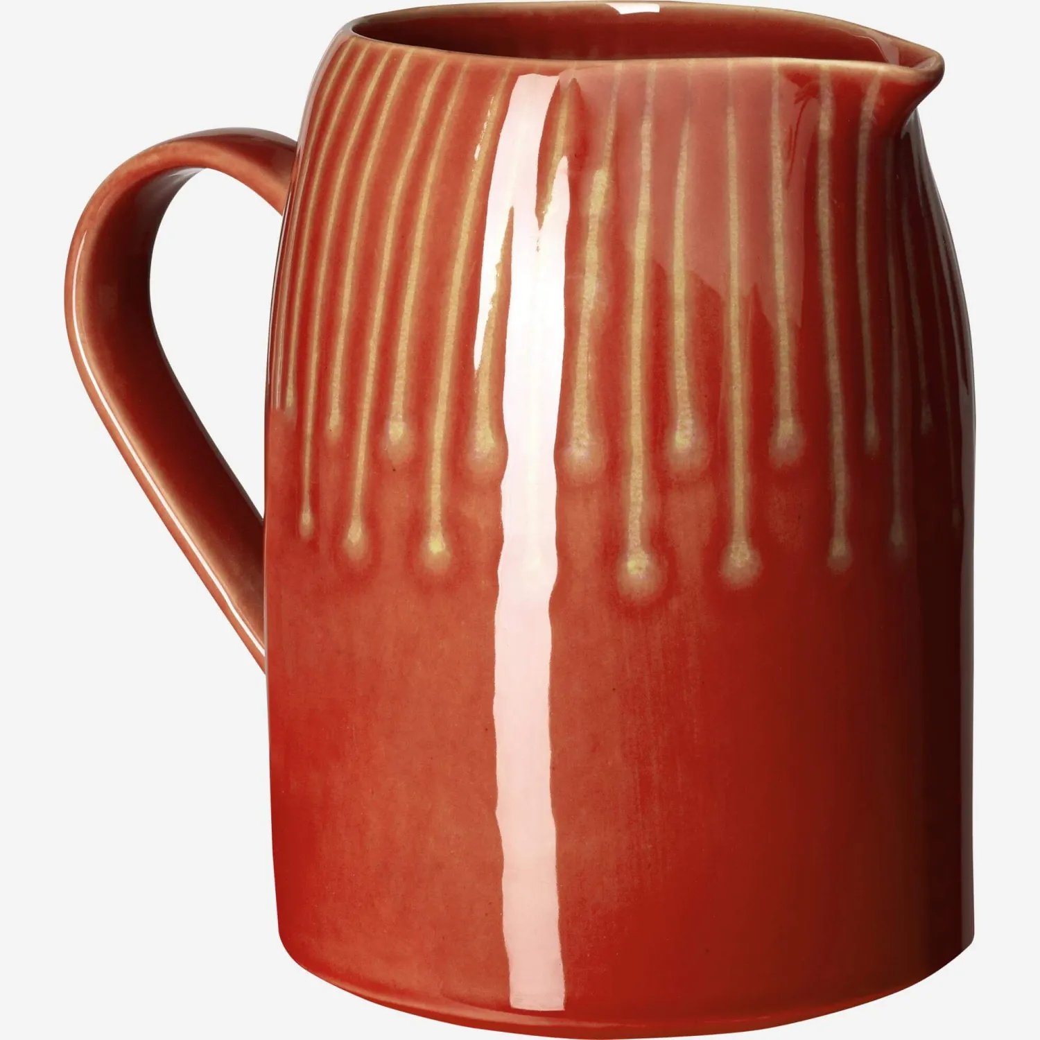 Pichet en grès - 1,7L - Rouge