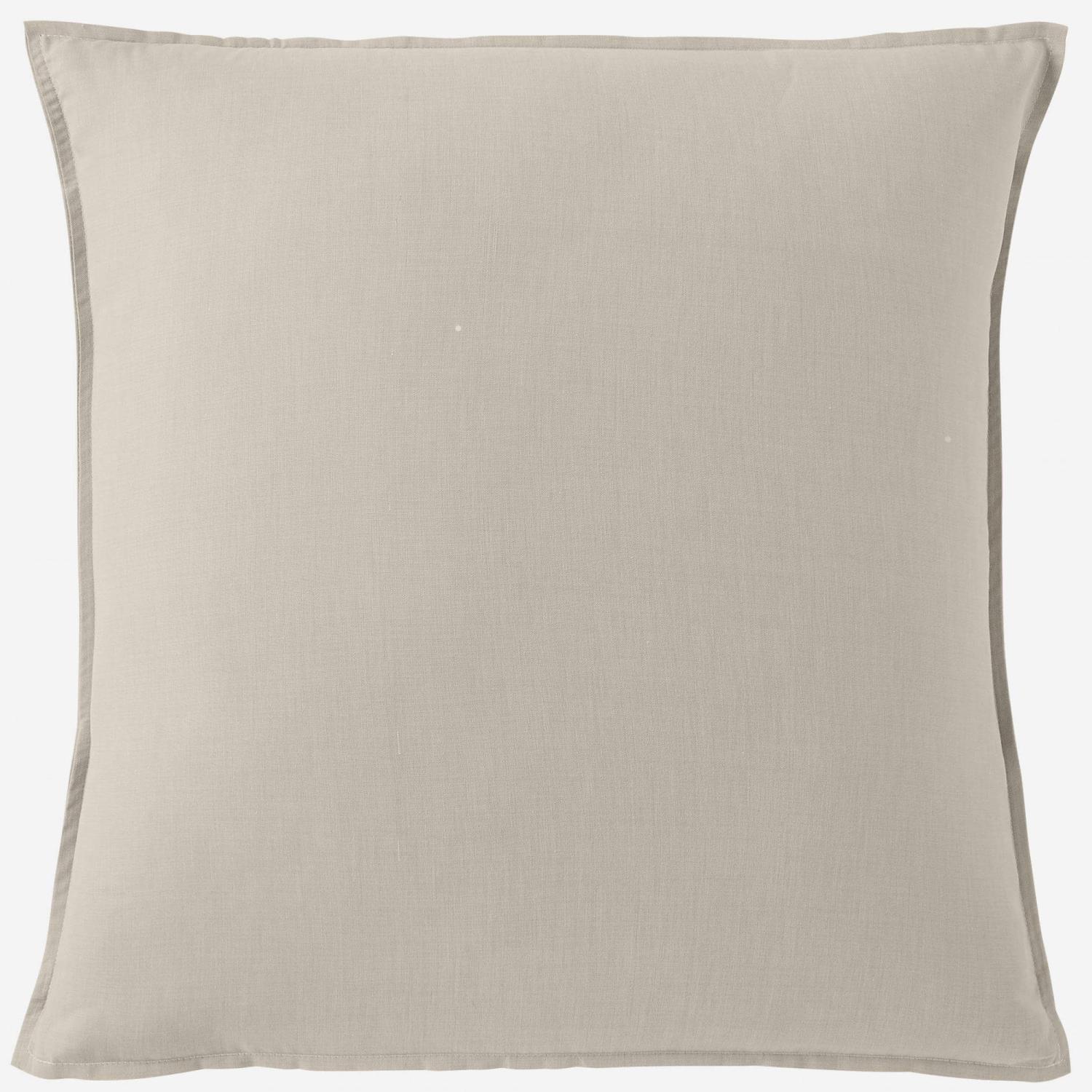Taie d'oreiller en coton - 65 x 65 cm - Beige et vert clair