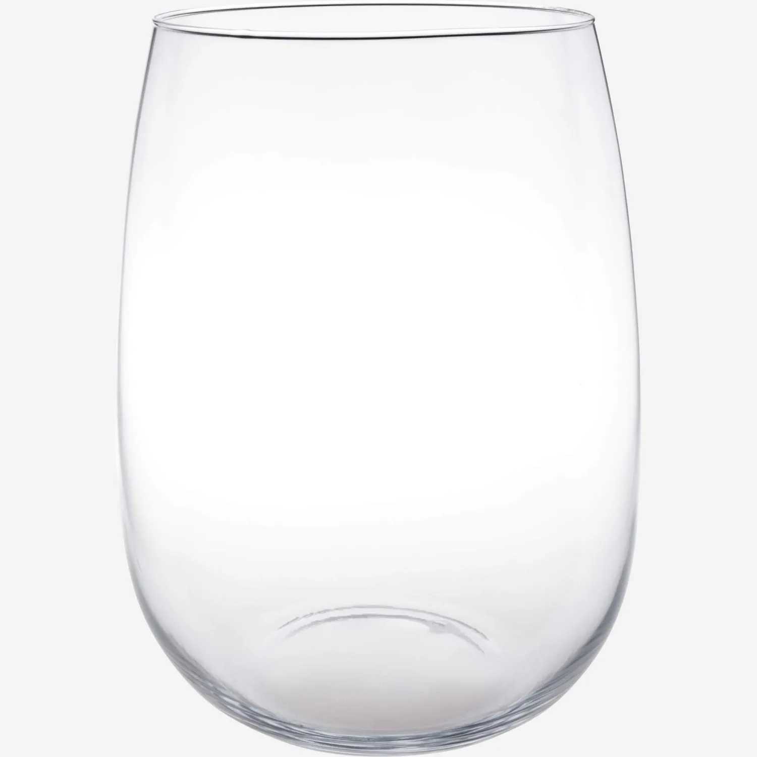Vase aus geblasenem Glas - 26 cm - Transparent