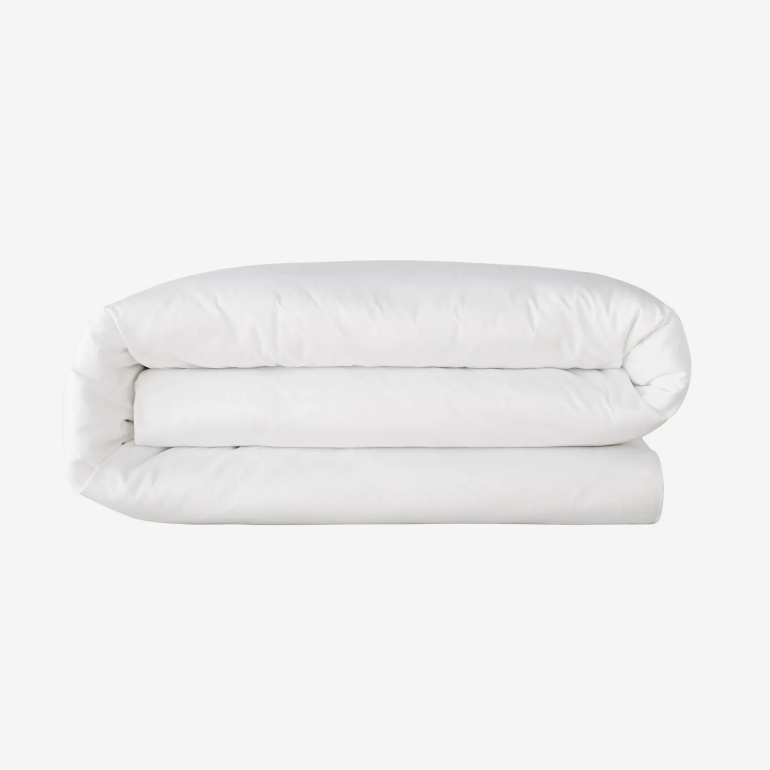 Housse de couette en satin de coton - 220 x 240 cm - Blanc - 1