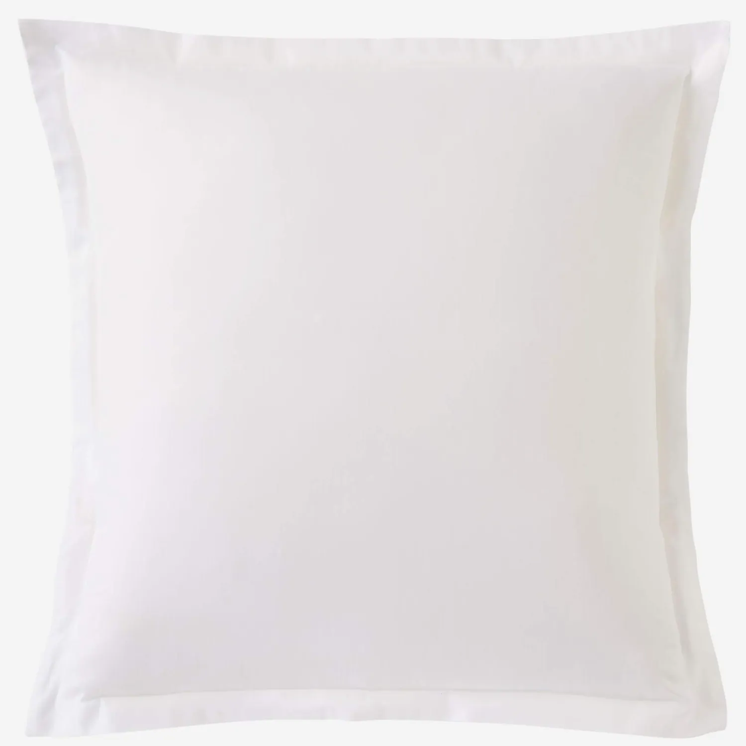 Taie d'oreiller en satin de coton - 65 x 65 cm - Blanc