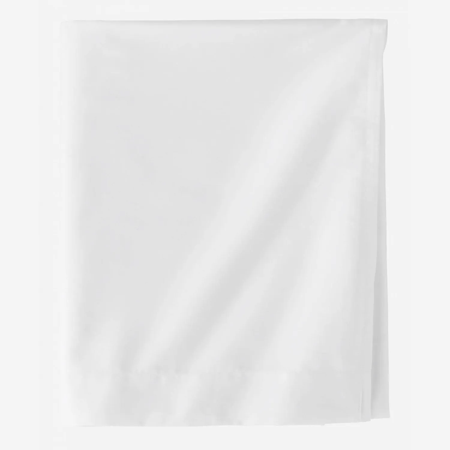 Drap en satin de coton - 270 x 300 cm - Blanc