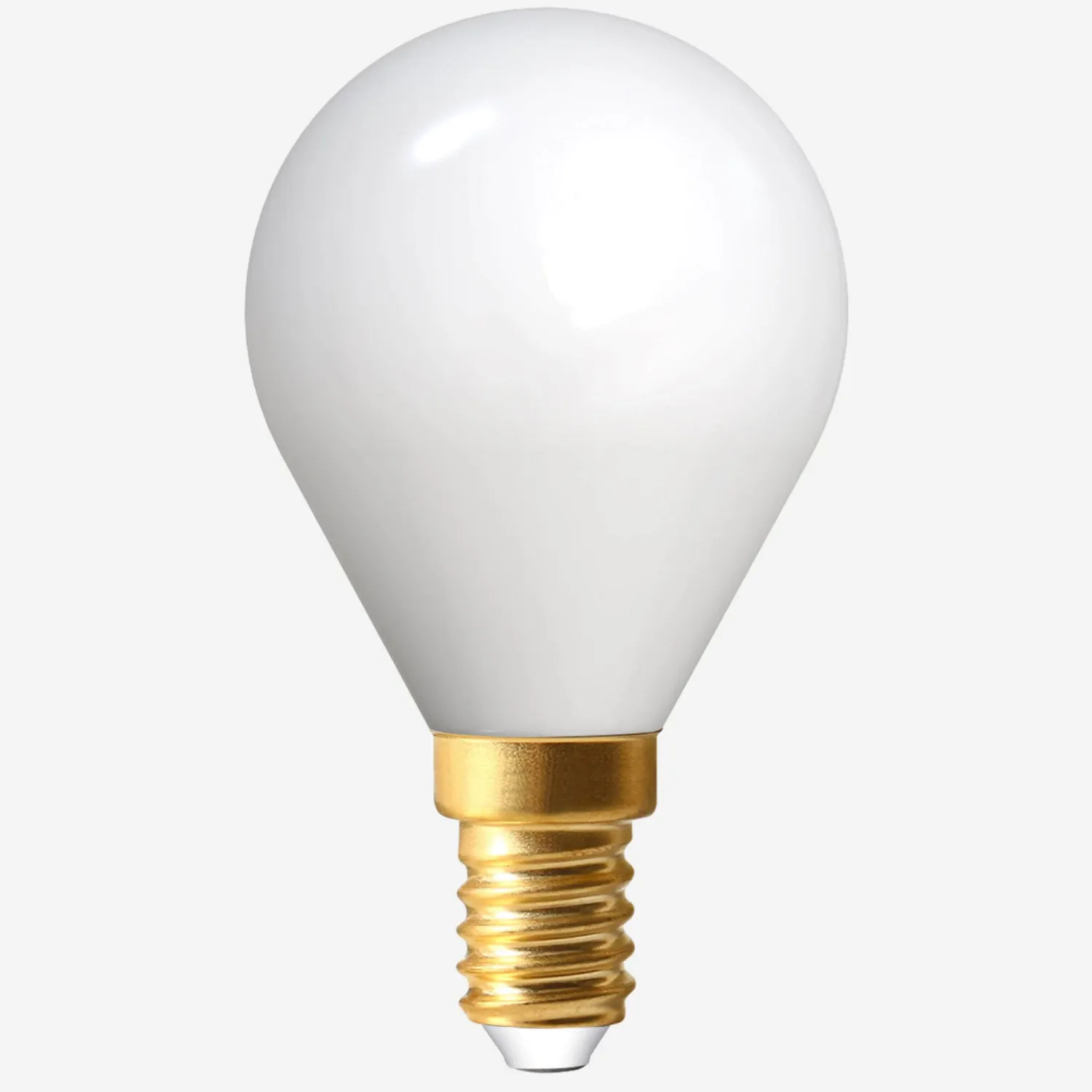 Lâmpada esférica LED G45 E14 em vidro opalino - 4W - 2700K