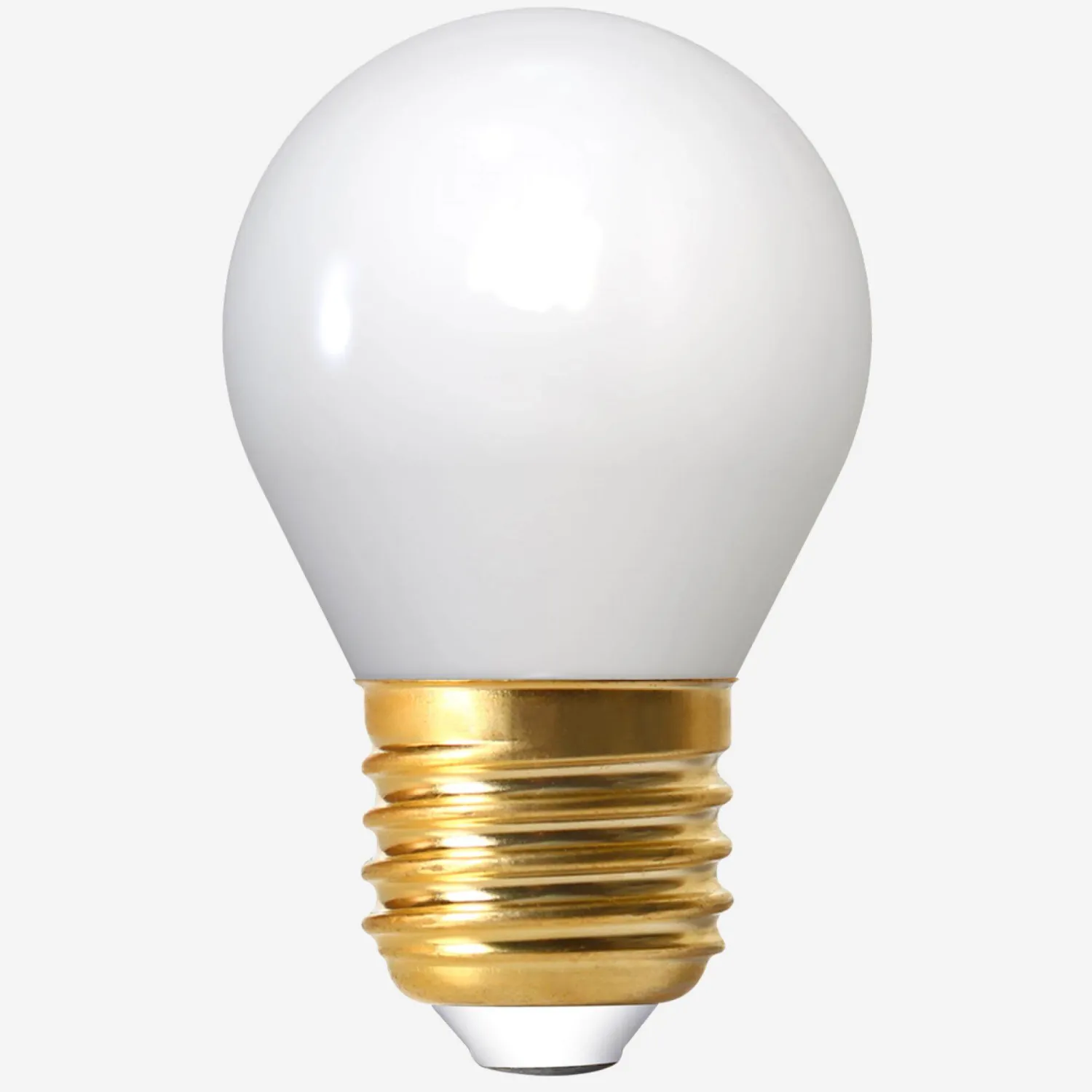 Lâmpada esférica LED G45 E27 em vidro opalino - 4W - 2700K