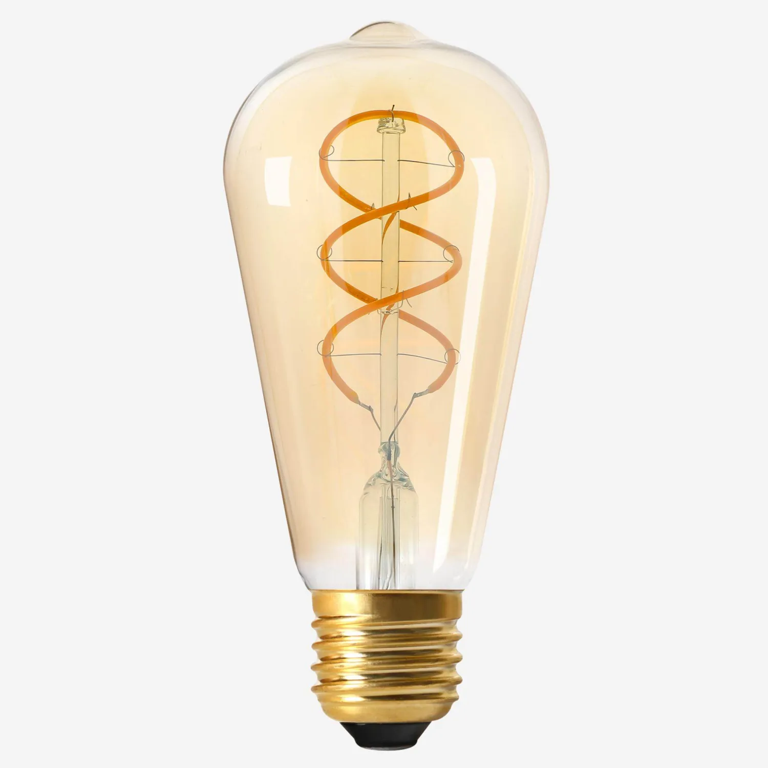 Bombilla Edison LED E27 filamento trenzado 8W