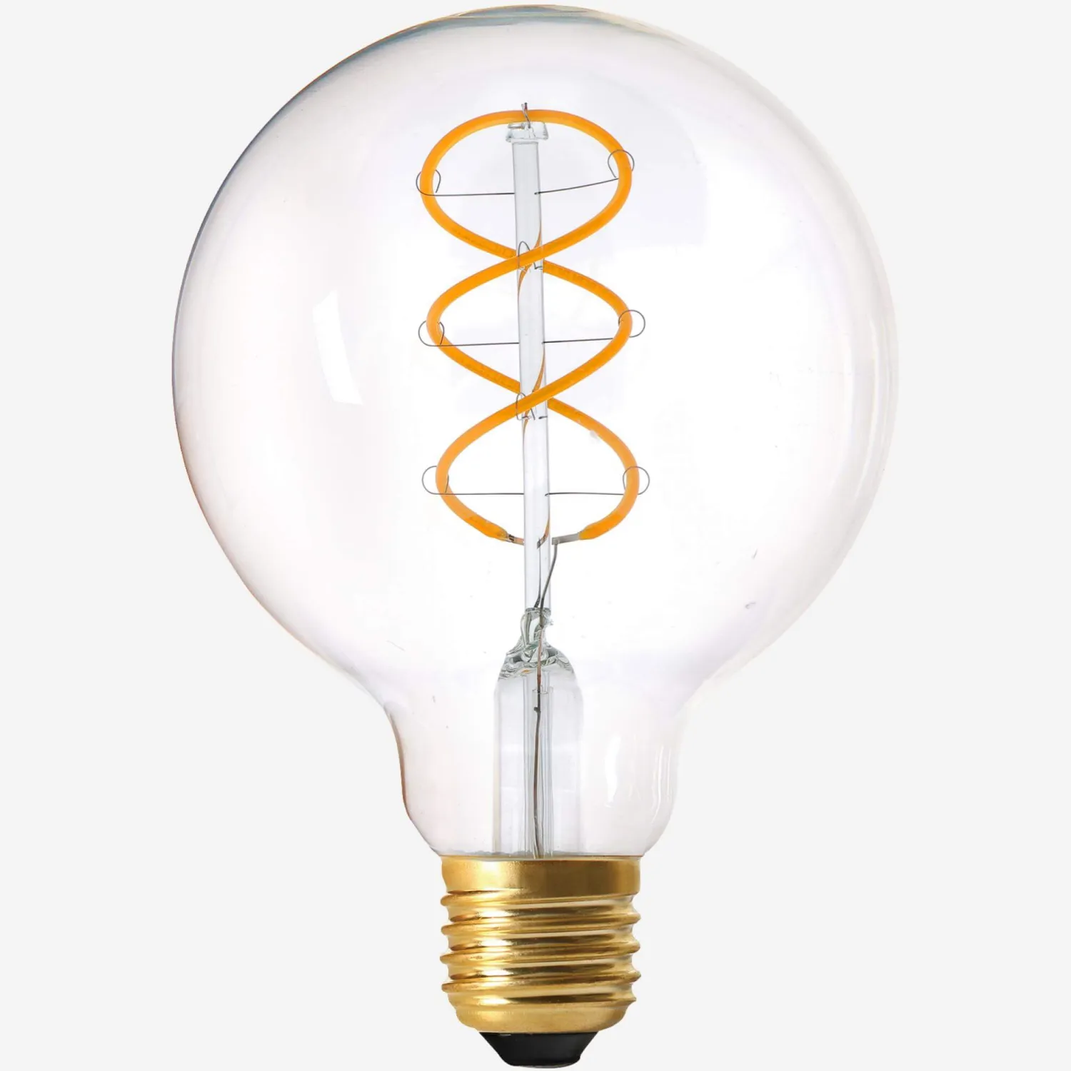 Lâmpada globo LED G95 E27 filamento helicoidal - 8W - 2200K
