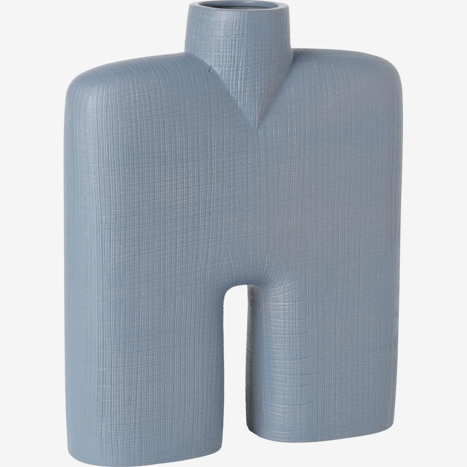 Vase aus Fayence - 30 cm - Blau