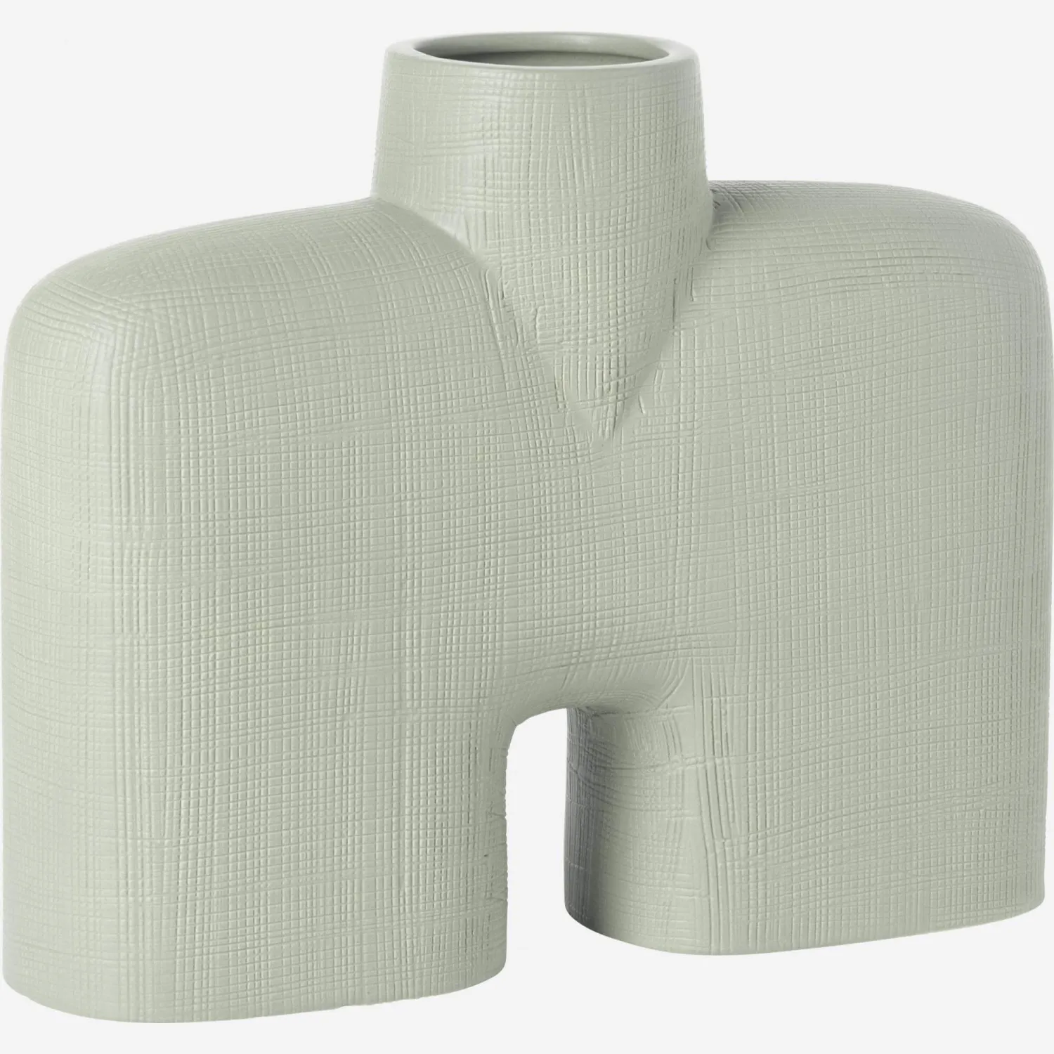 Vase en faïence - 20 cm - Vert