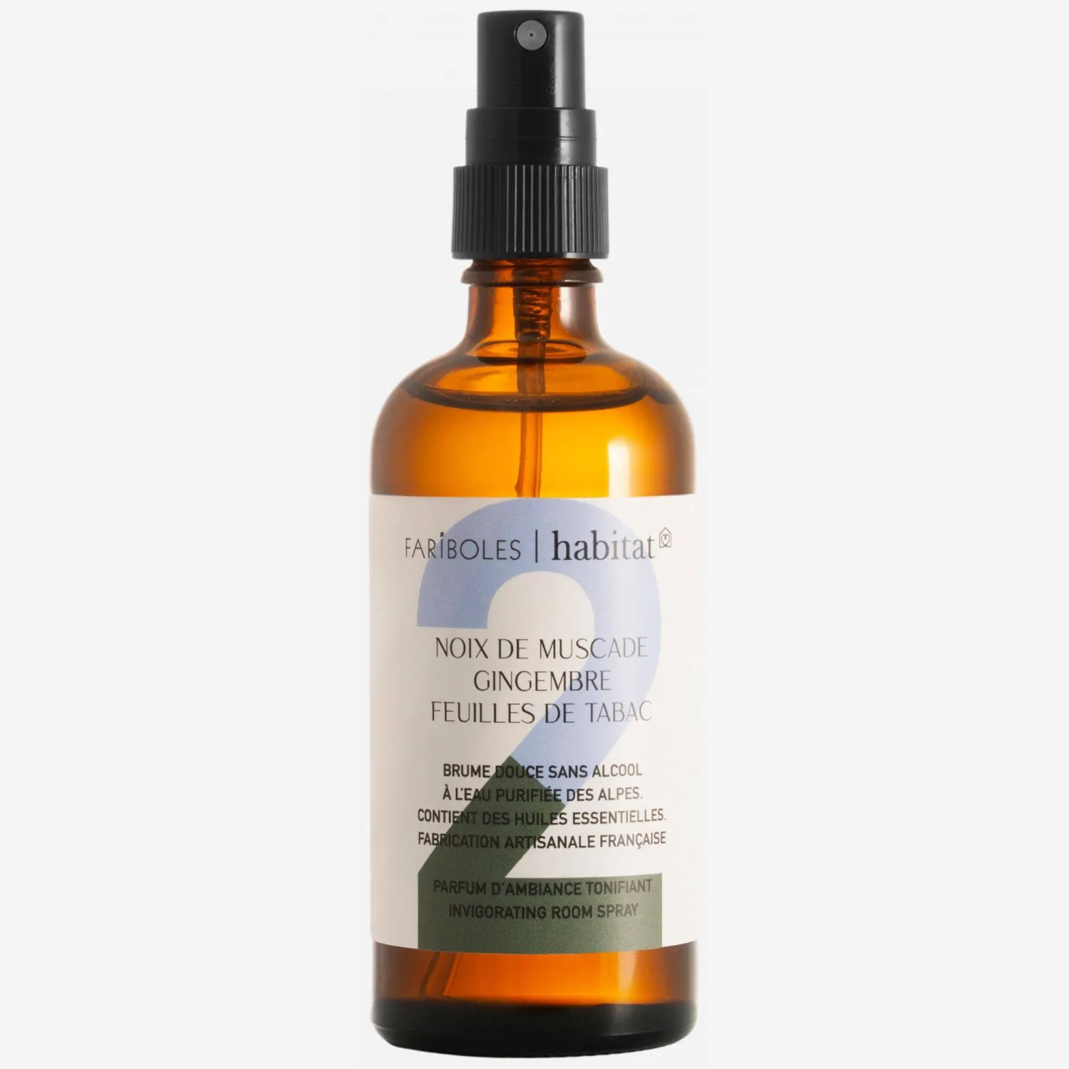 Nebbia profumata - N° 2: noce moscata, zenzero e foglie di tabacco - 100 ml