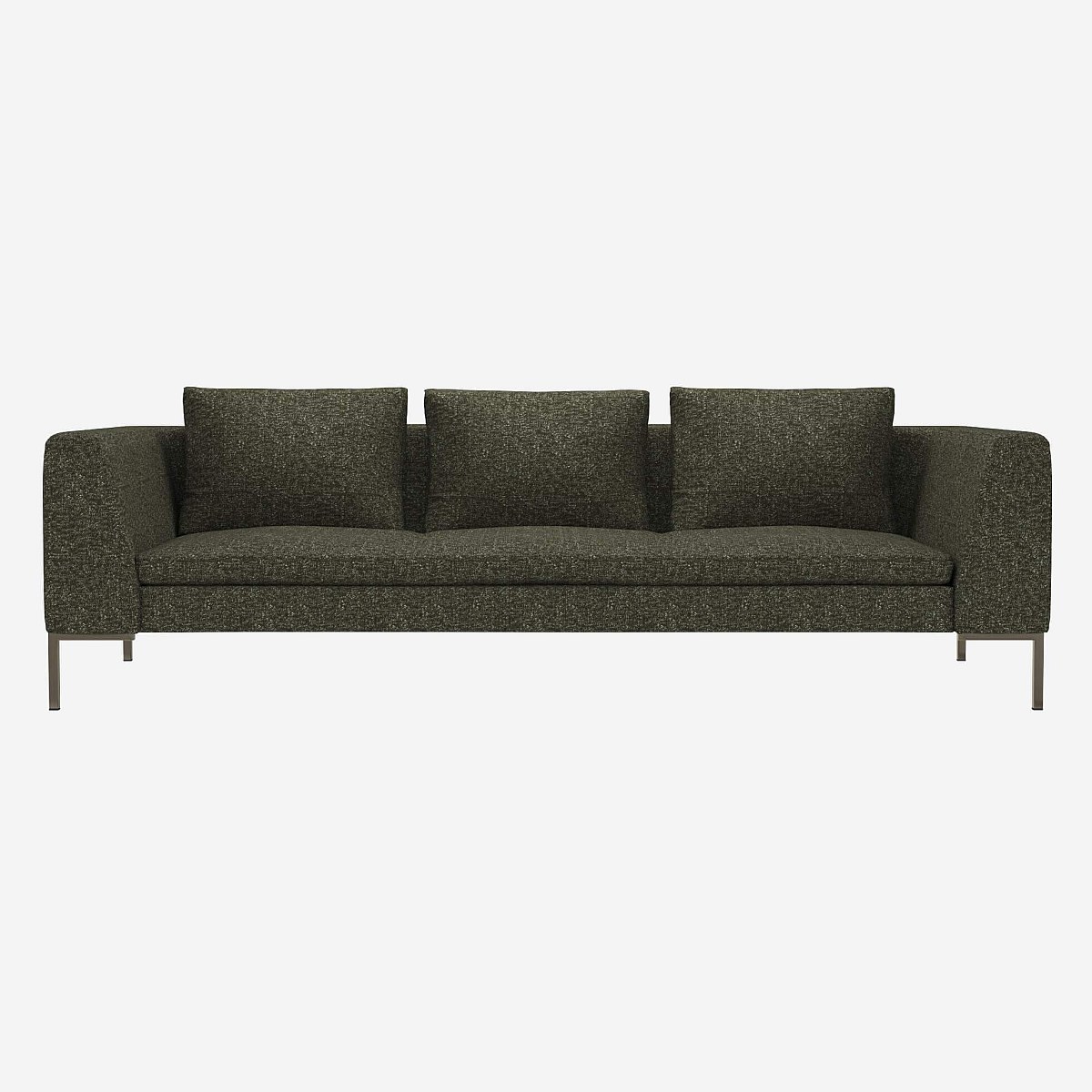 Canapé D'Occasion 2/3 Places Tissu Vert Jade – Style Scandinave – BUT