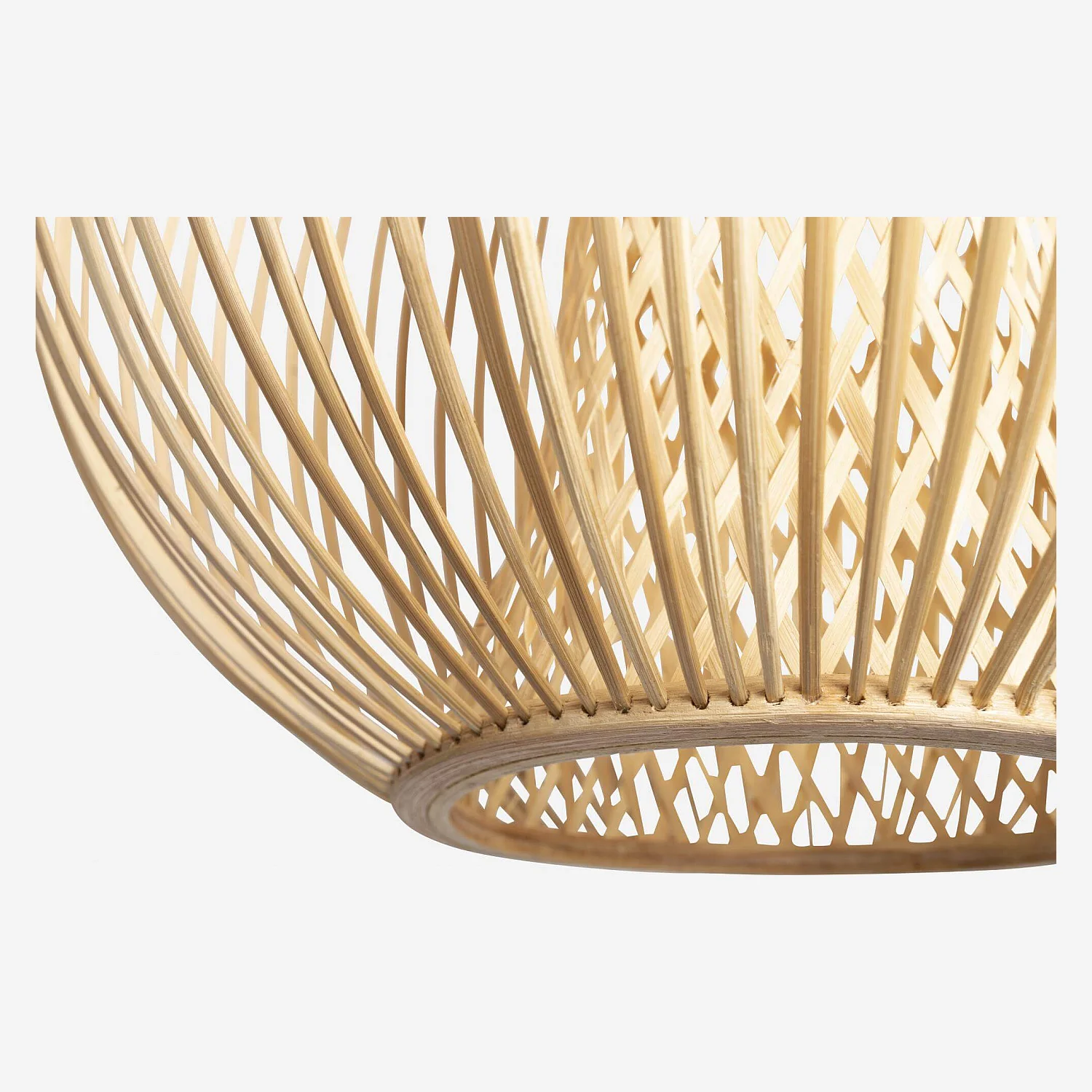 Abat-jour en bambou - 46 cm - Naturel - 2