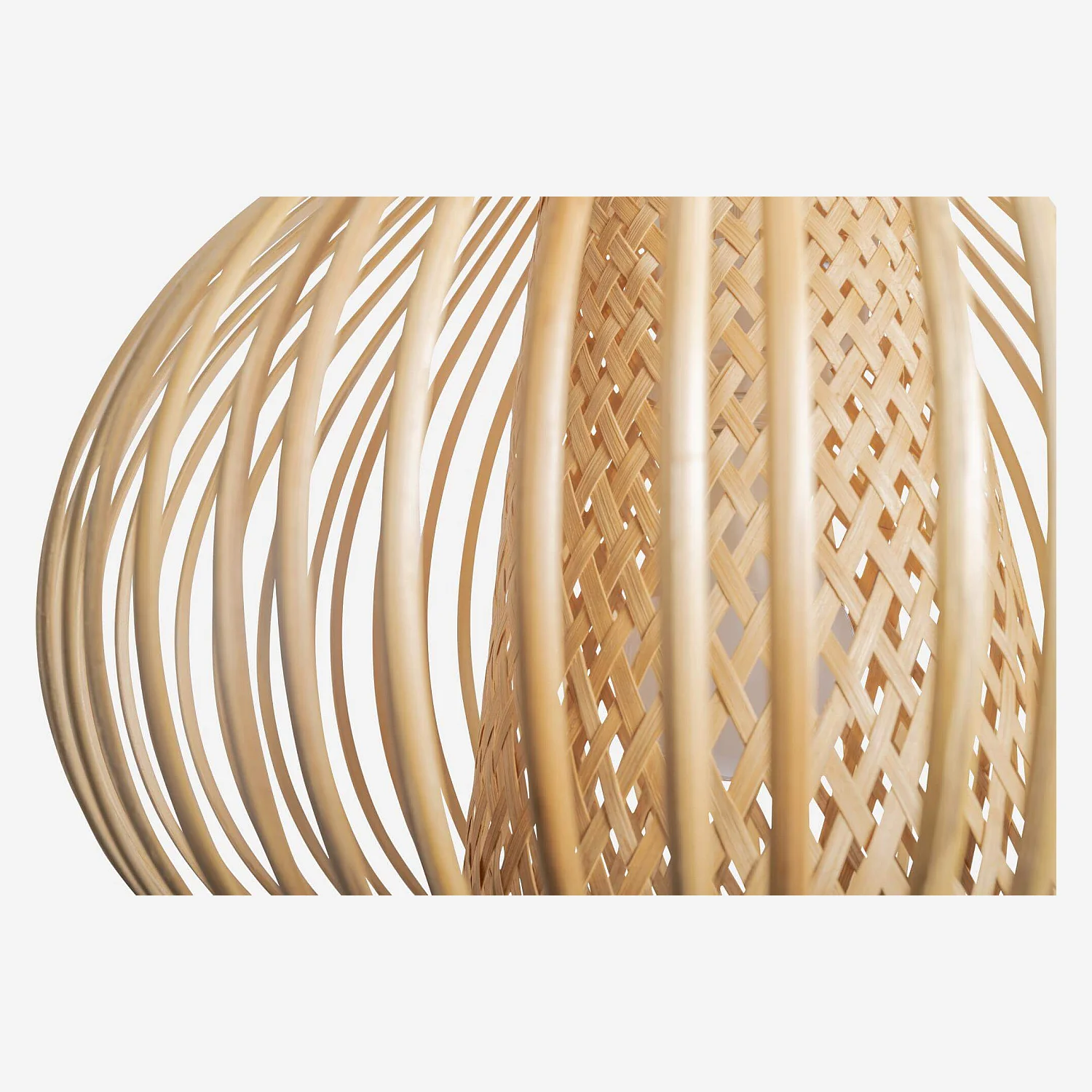 Abajur em bambu - 40 cm - Natural - 2