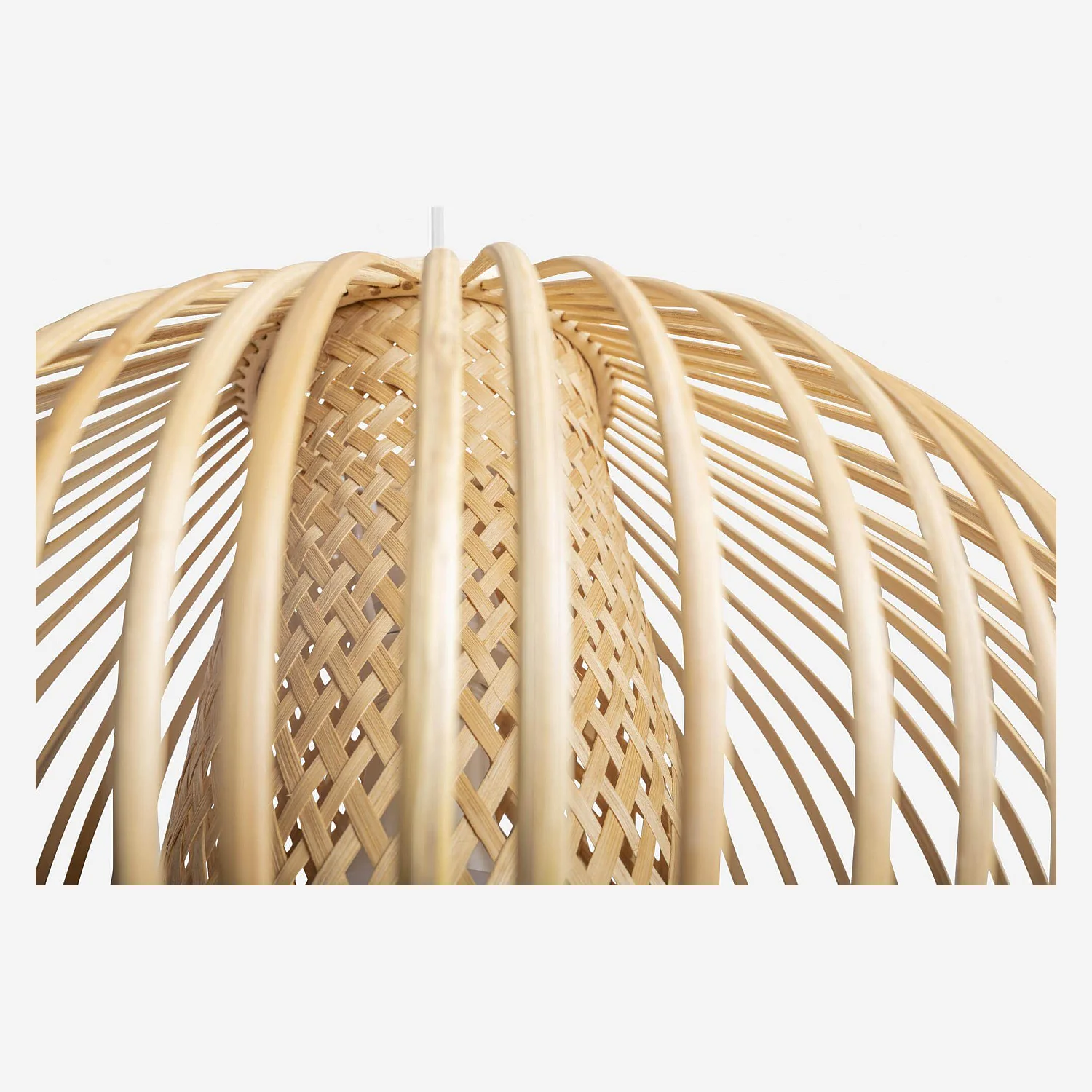 Leuchtenschirm aus Bambus - 66 cm - Naturfarben - 3