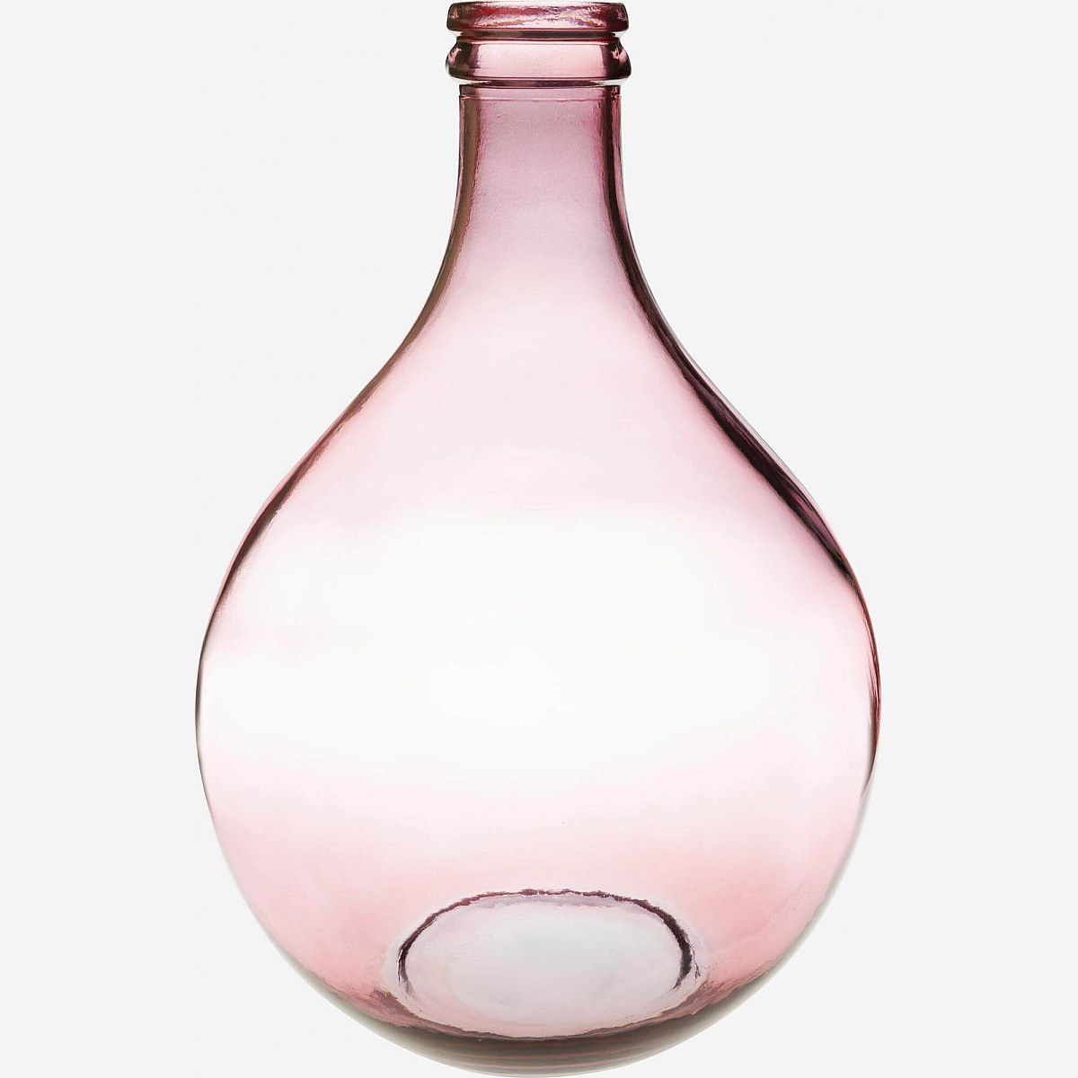 Usiole Vase Dame Jeanne en Verre Recyclé 29 x 43 cm Rose Habitat