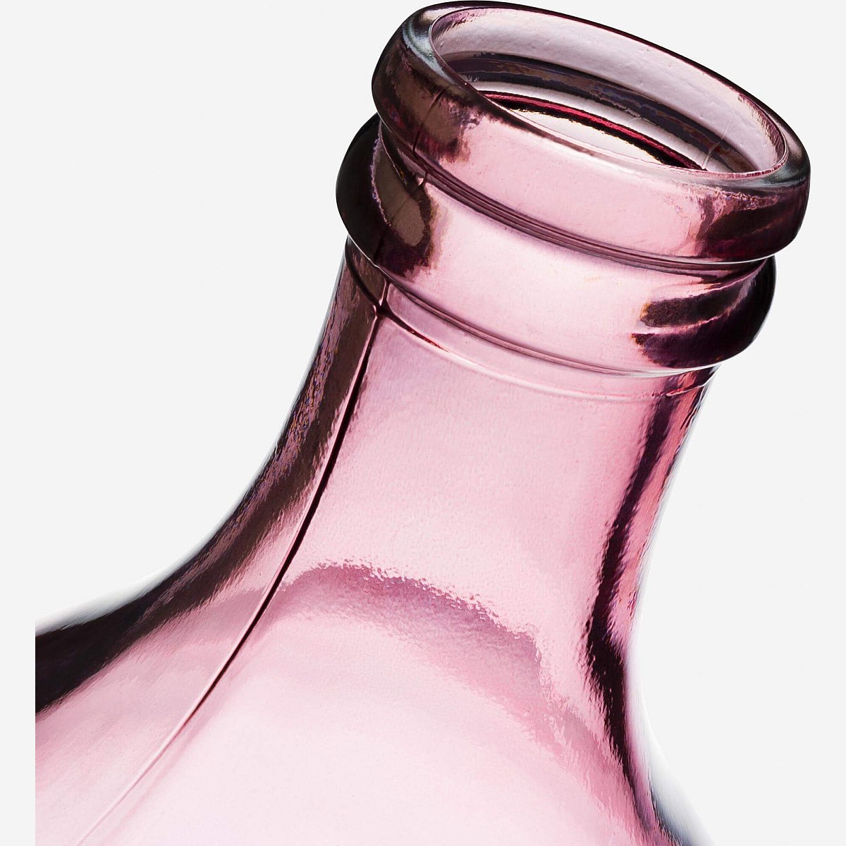 Usiole Vase Dame Jeanne en Verre Recyclé 29 x 43 cm Rose Habitat