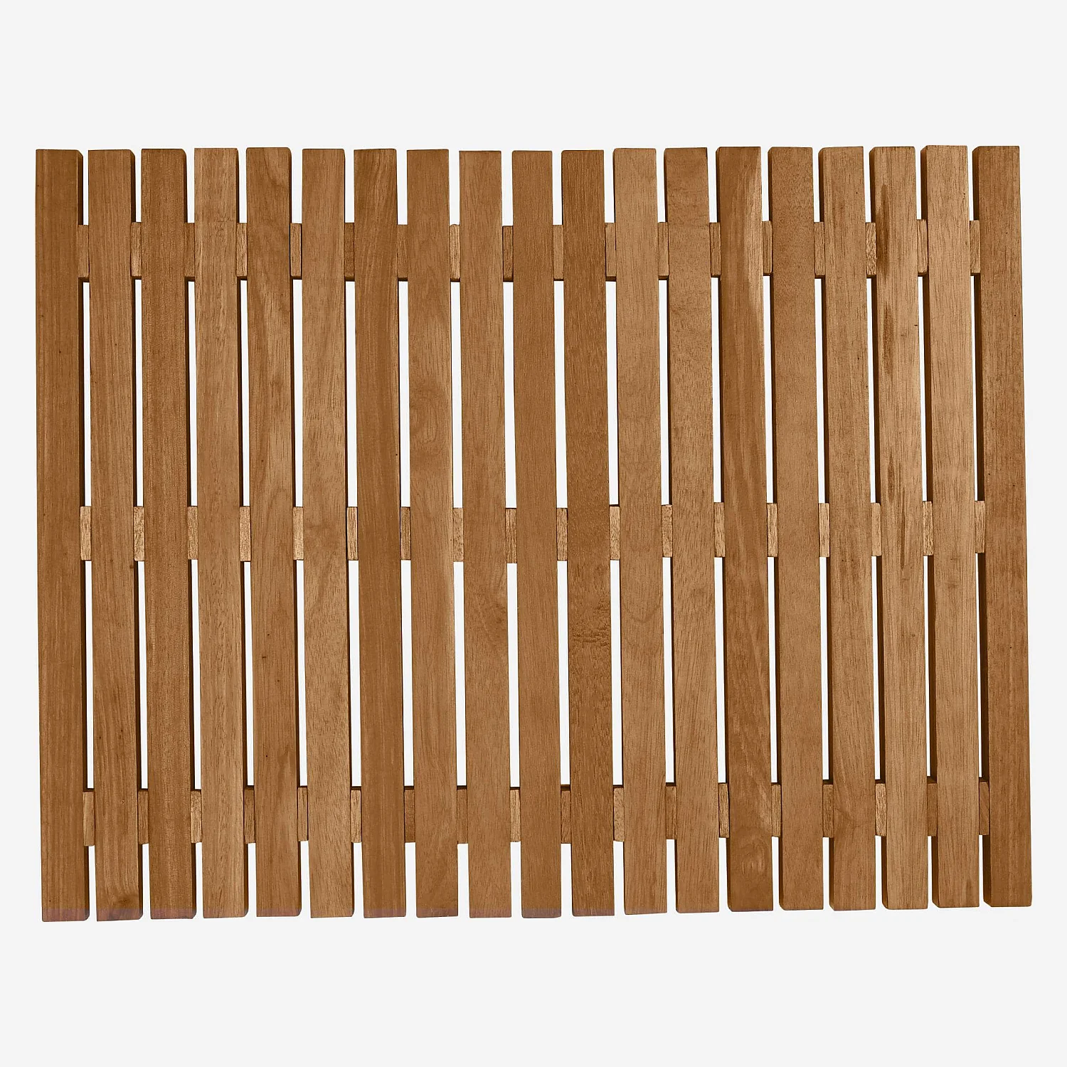 Badematte aus Holz - 45 x 59 cm - Naturfarben - 1