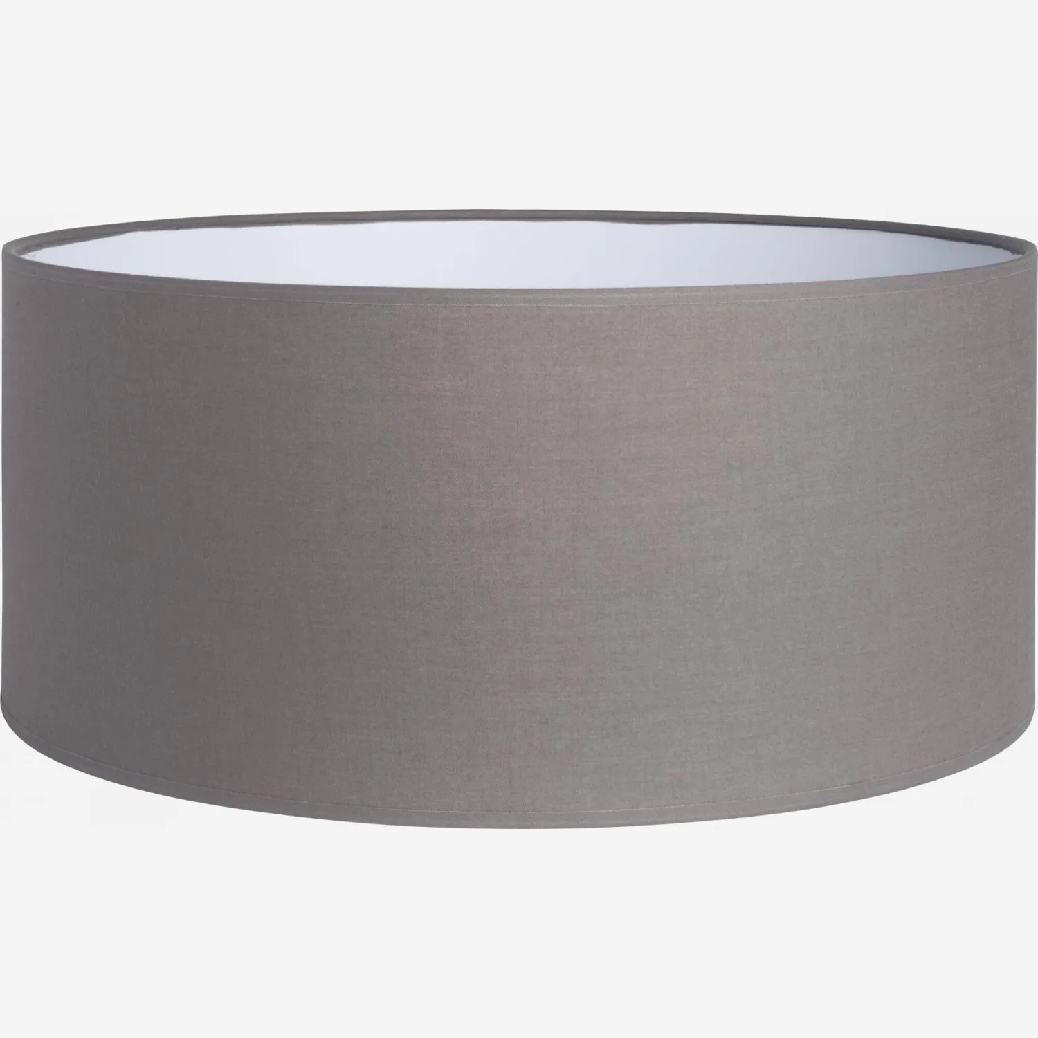 Abat-jour en coton - 40 x 18 cm - Gris