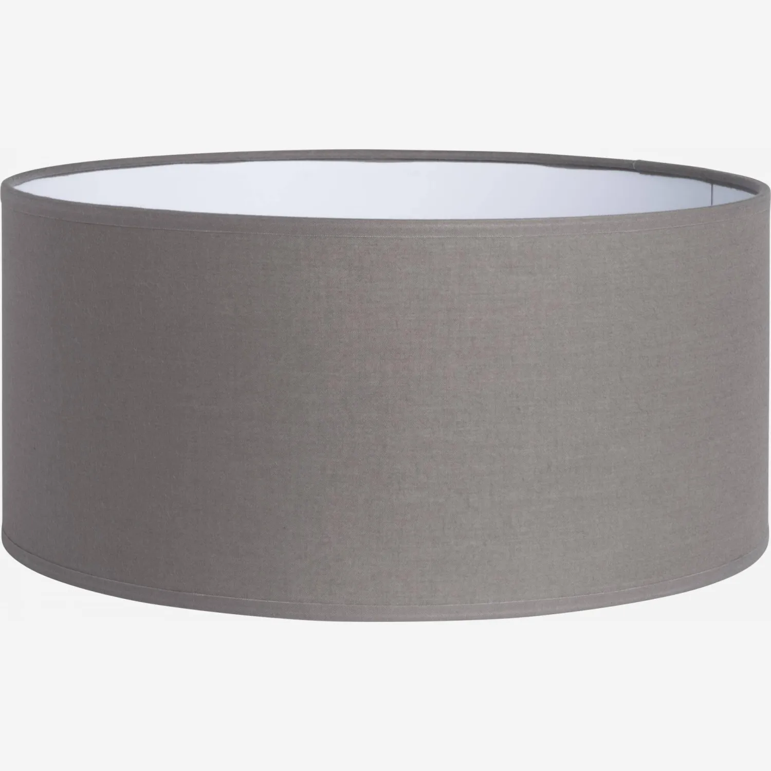 Abat-jour en coton - 30 x 14 cm - Gris