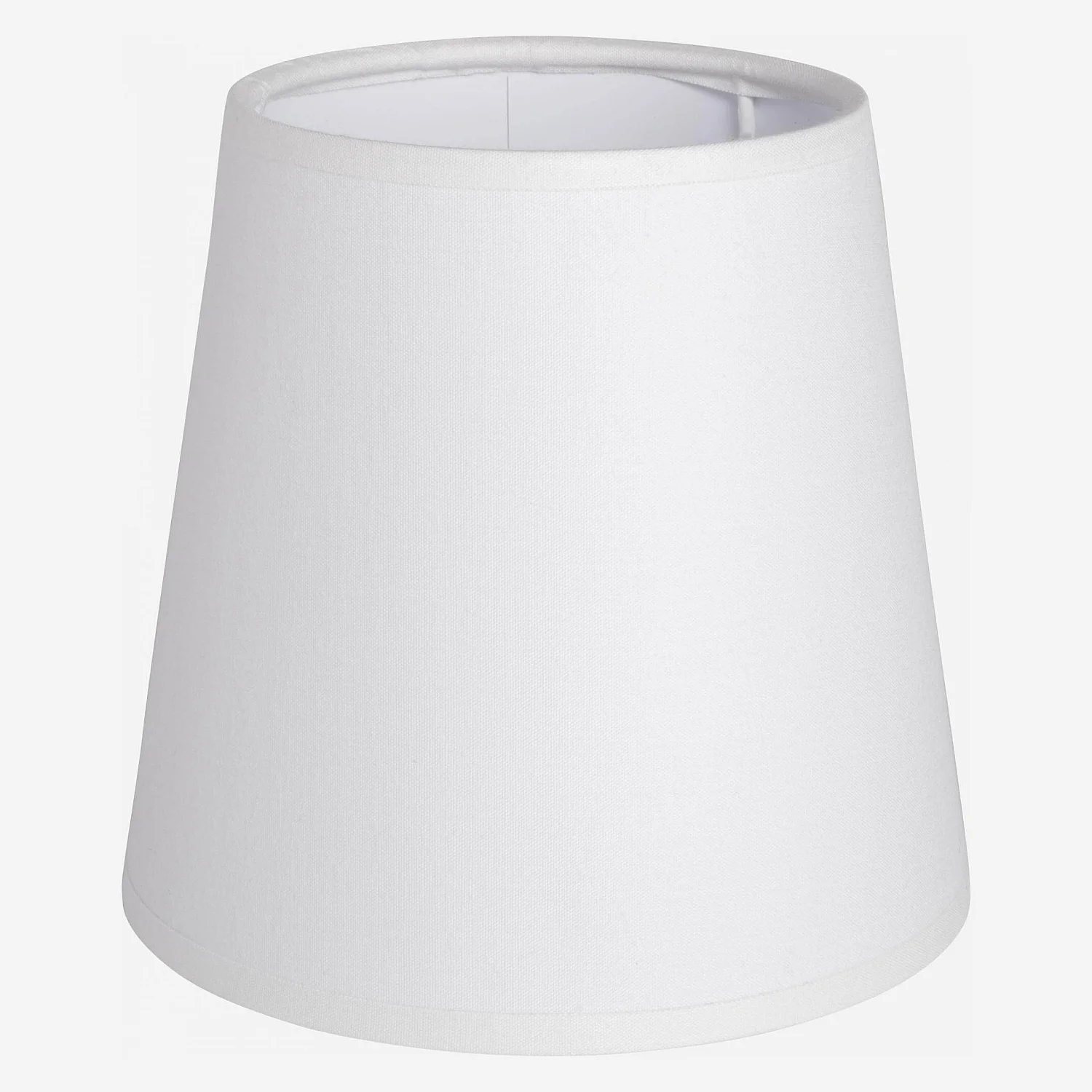 Leuchtenschirm aus Baumwolle - 14 cm - Weiß - 1