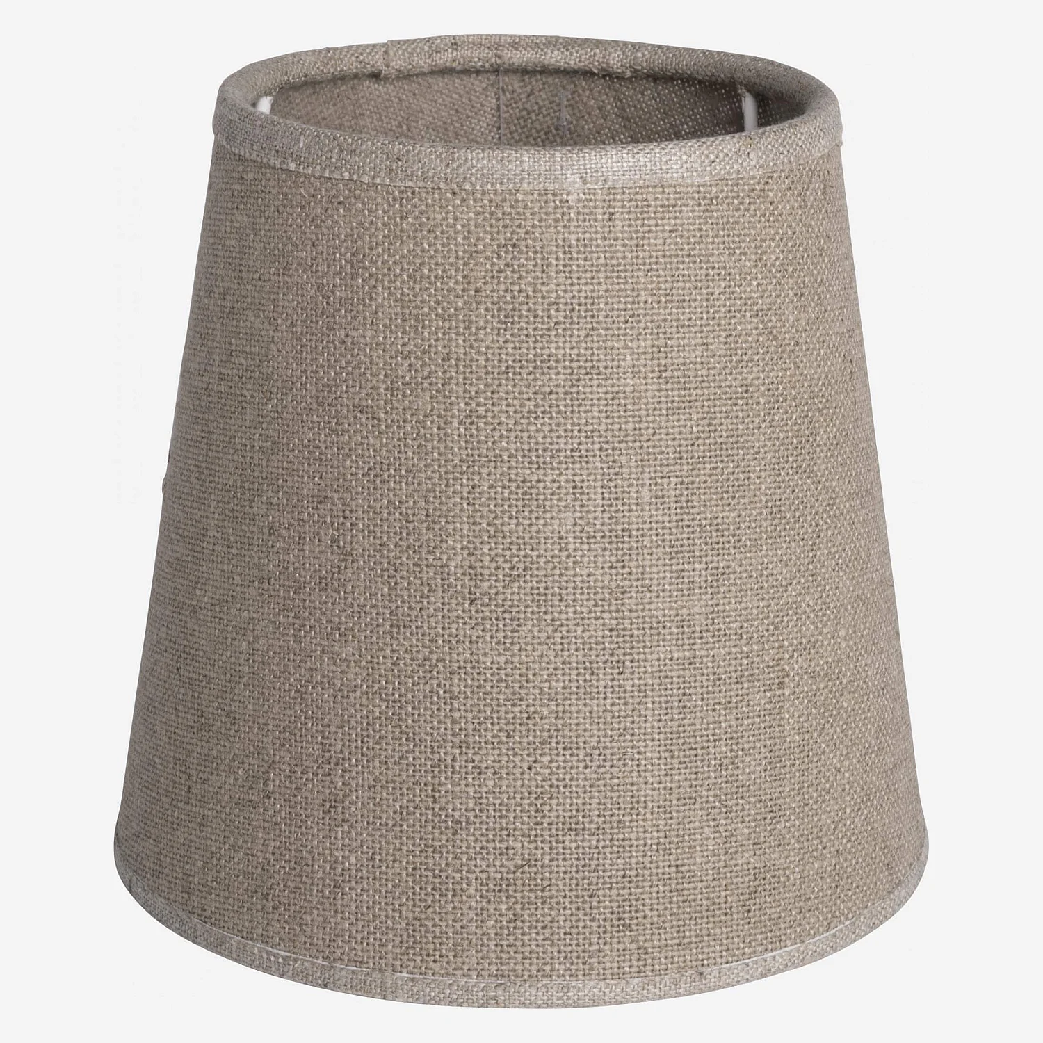 Abajur cónico em tela de juta - 14 cm - Natural - 2